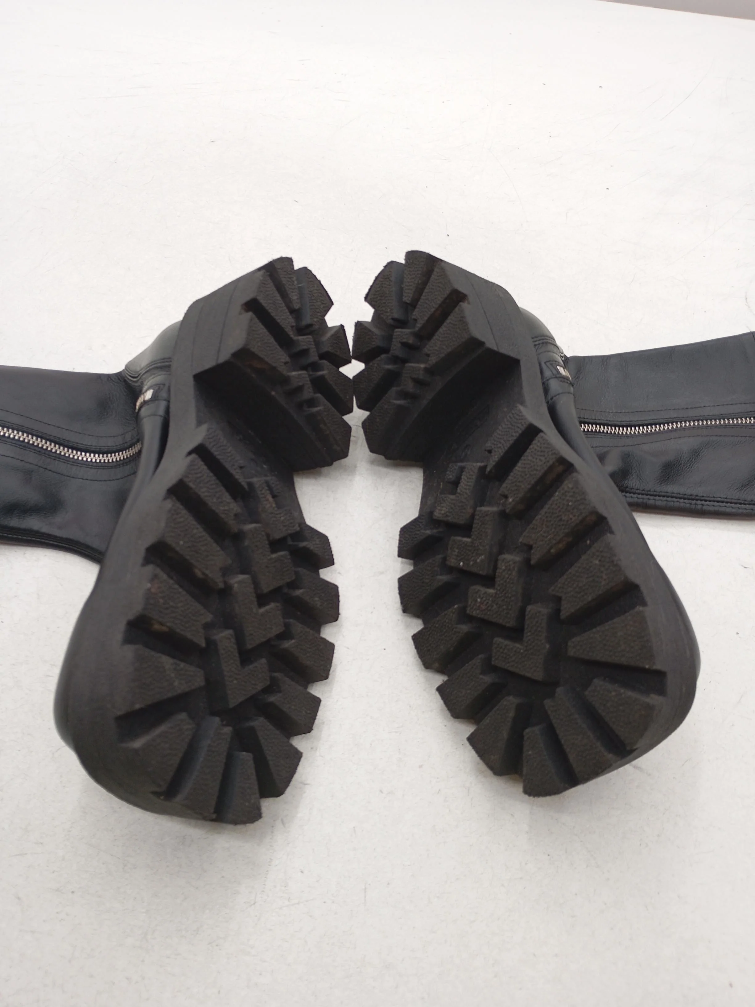 Topshop Women's Boots UK 7 Black 100% Leather Platform - Image 7
