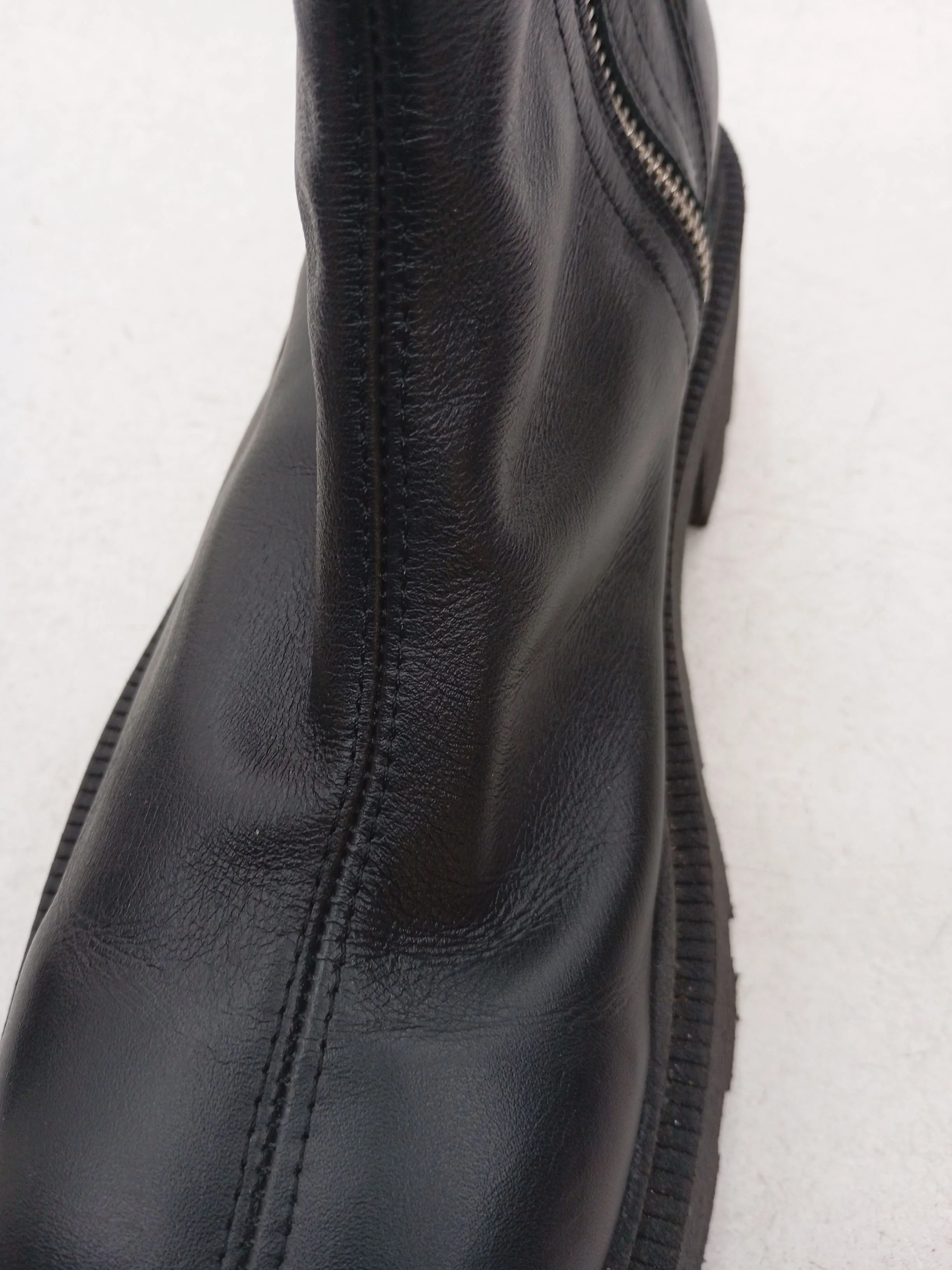Topshop Women's Boots UK 7 Black 100% Leather Platform - Image 9