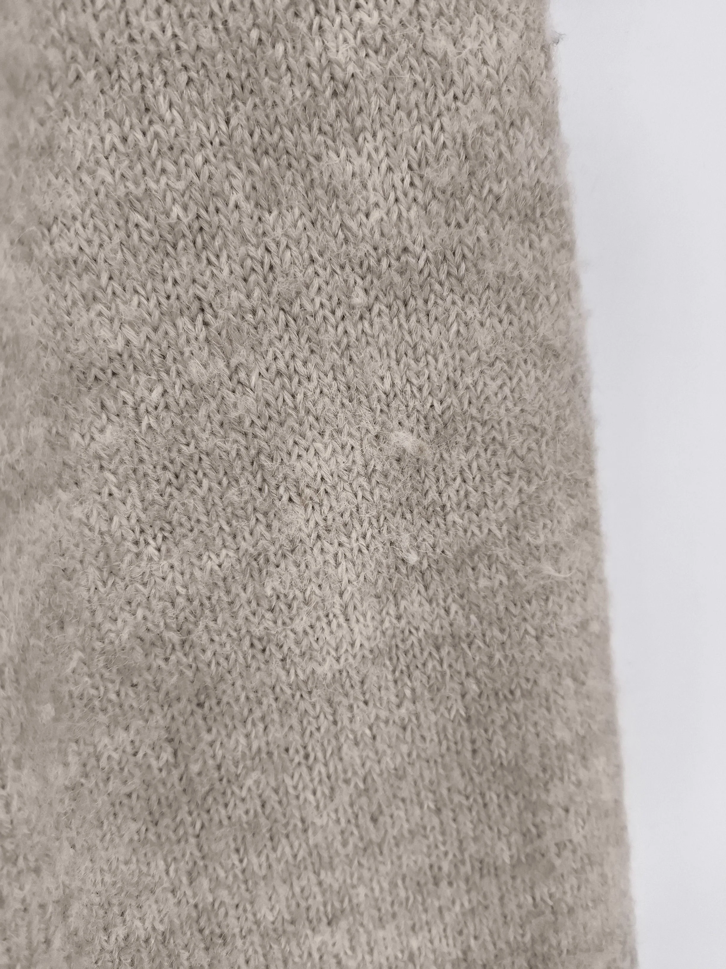 Topshop Women's Cardigan M Cream Polyester with Nylon, Wool, Elastane Cardigan - Image 5