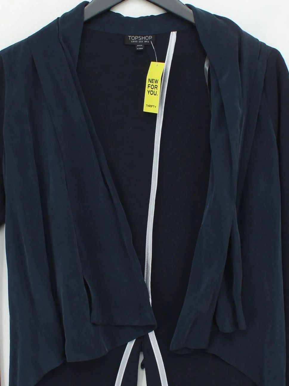 Topshop Women's Cardigan UK 12 Blue Rayon - Image 3