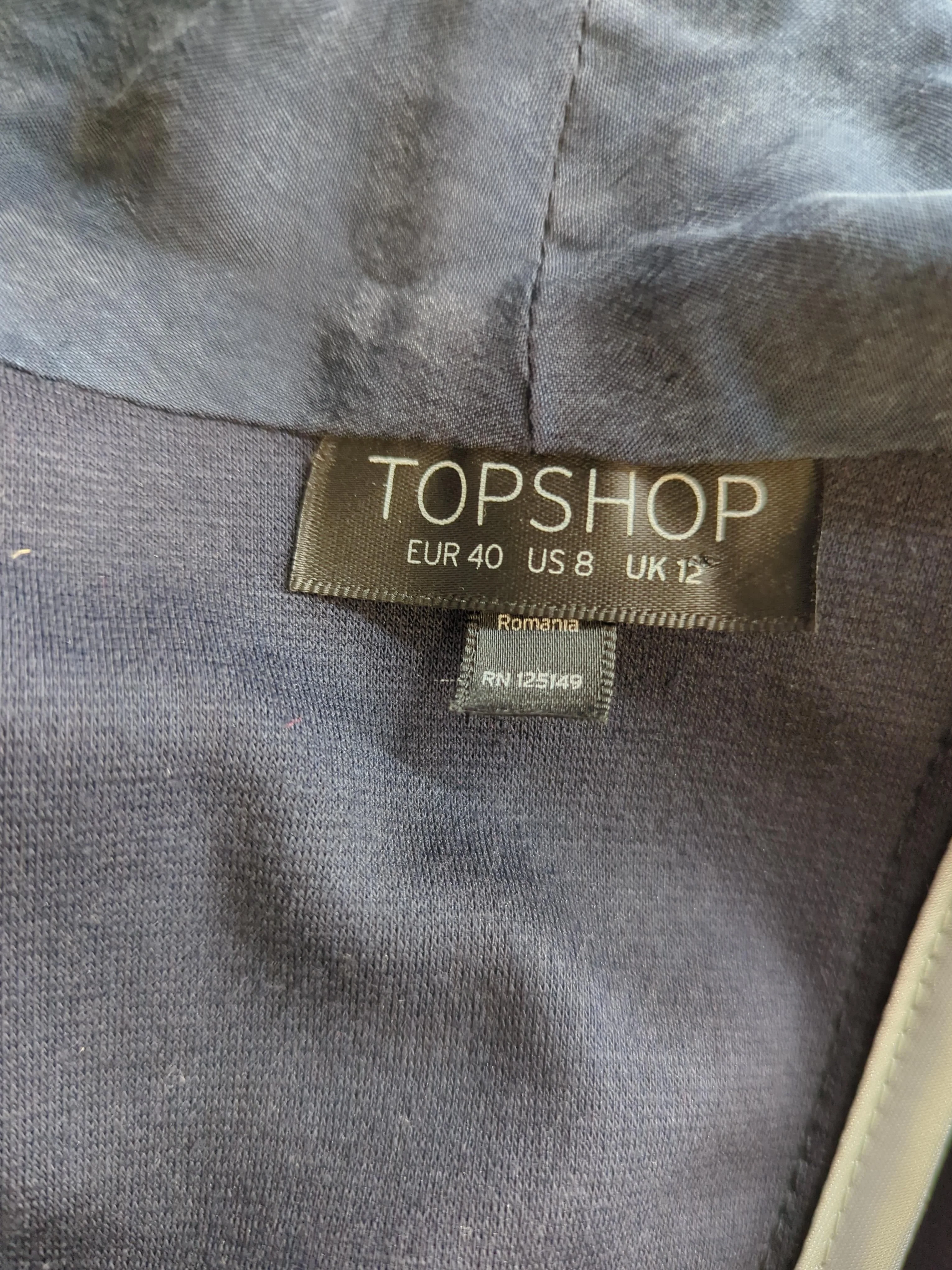 Topshop Women's Cardigan UK 12 Blue Rayon - Image 5