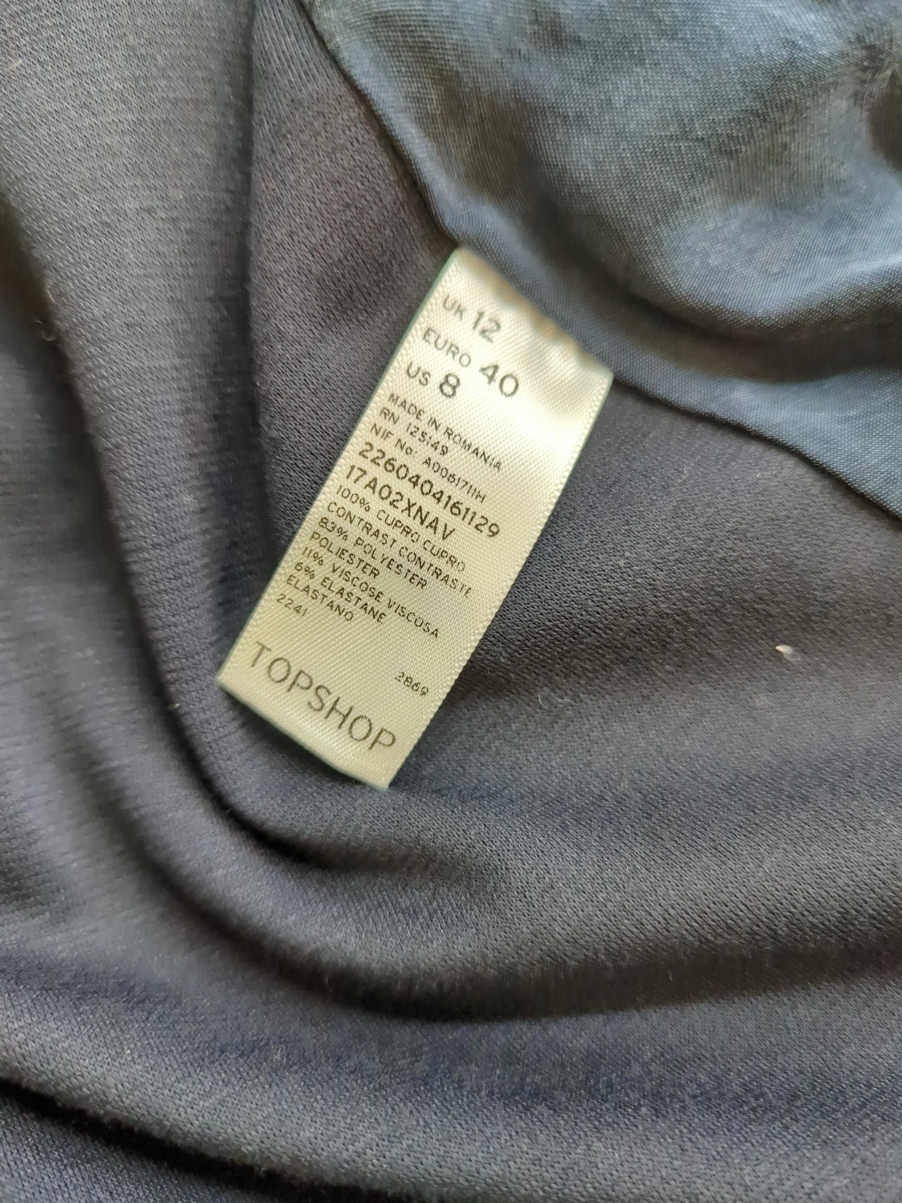 Topshop Women's Cardigan UK 12 Blue Rayon - Image 6