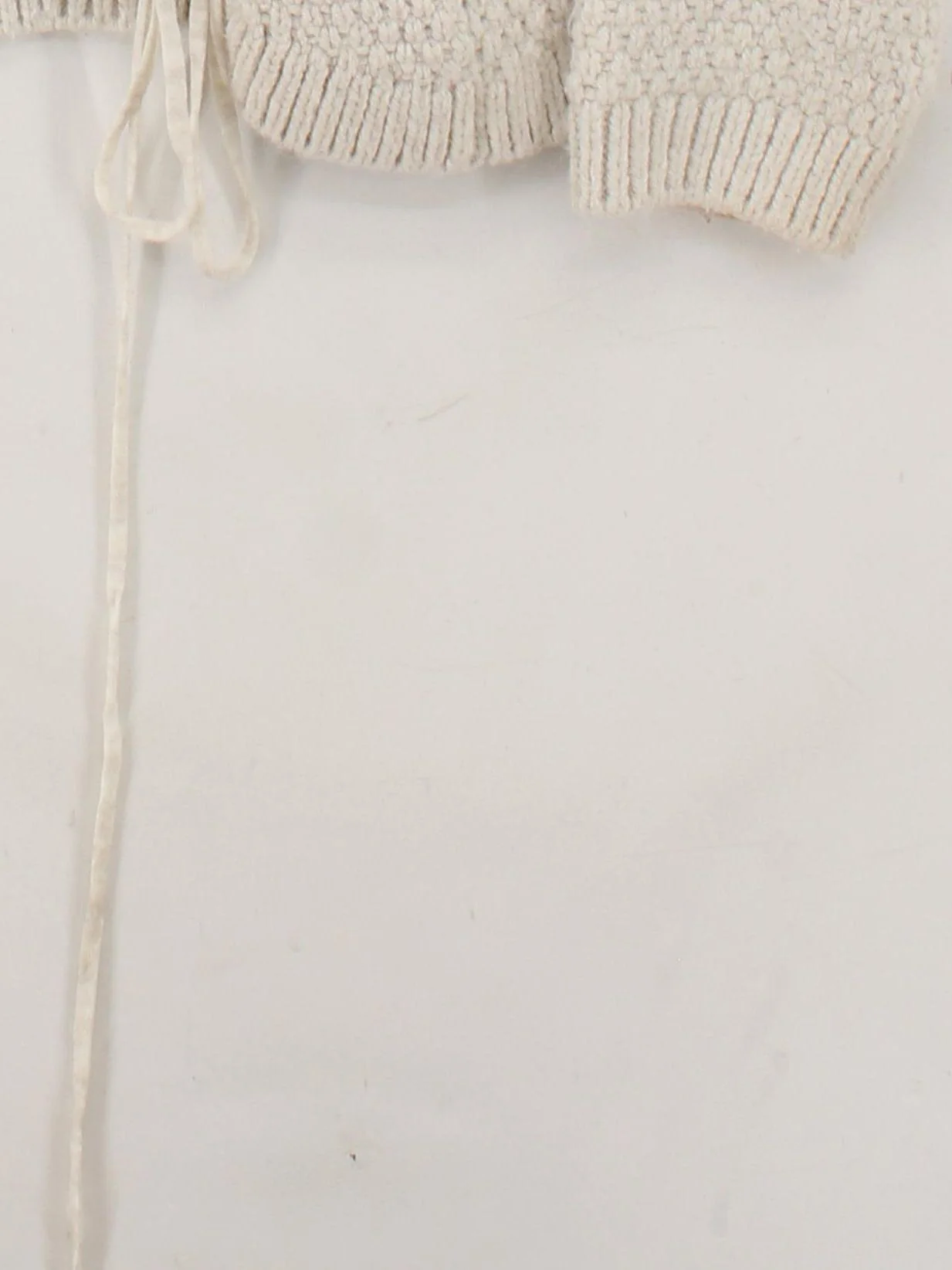 Topshop Women's Cardigan UK 12 Cream Acrylic with Polyamide, Polyester Cardigan - Image 4