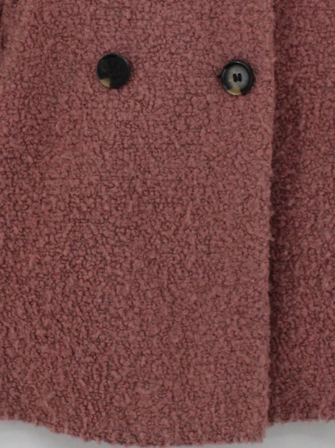 Topshop Women's Coat S Pink Wool with Polyester, Acrylic Overcoat - Image 4