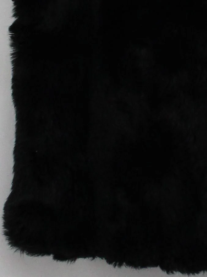 Topshop Women's Coat UK 10 Black Faux Fur with Polyester Overcoat - Image 4