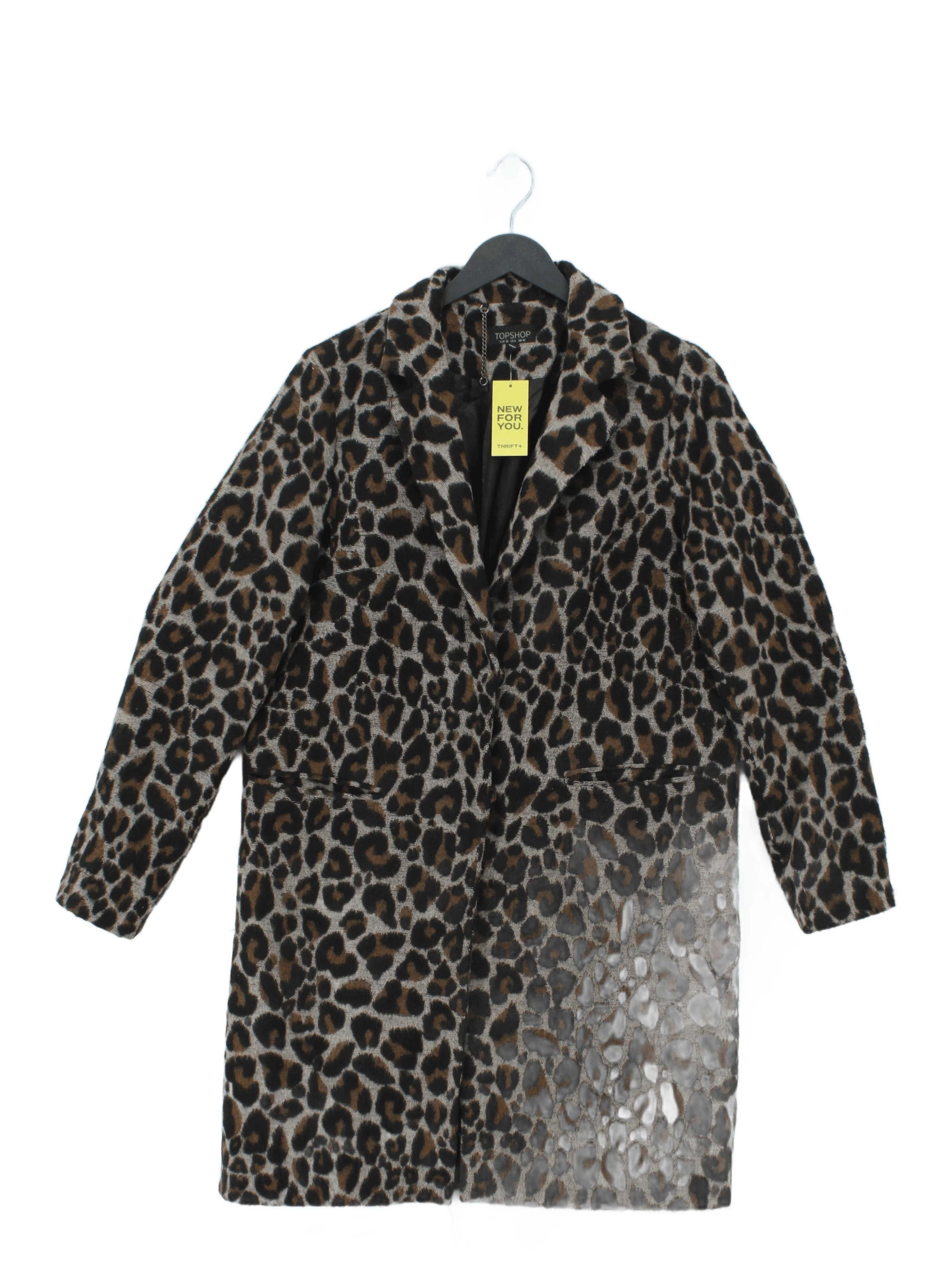 Topshop Women's Coat UK 10 Multi Polyester