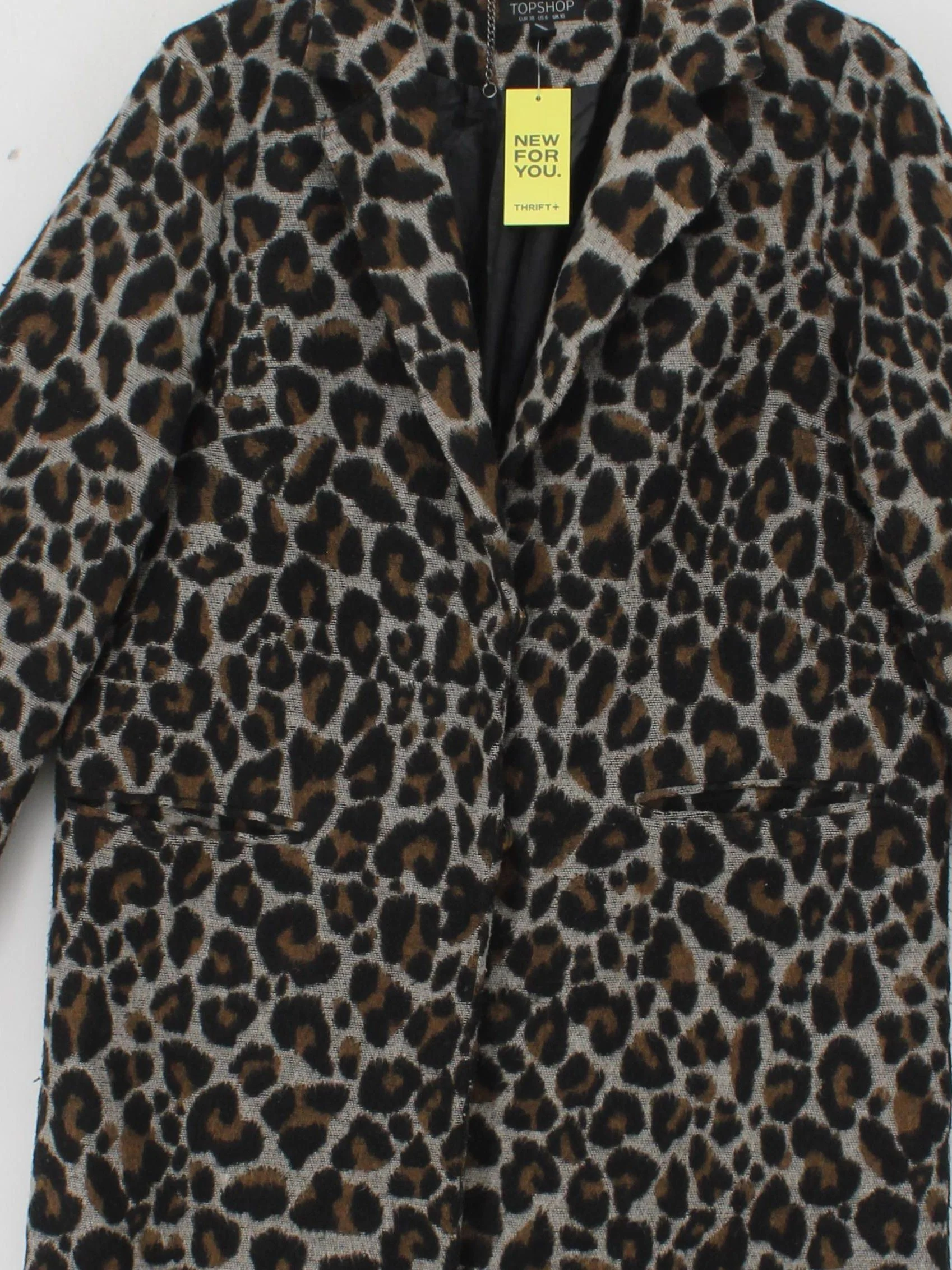 Topshop Women's Coat UK 10 Multi Polyester - Image 3