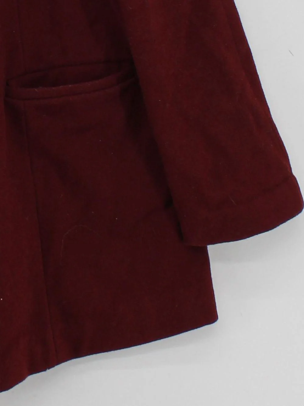Topshop Women's Coat UK 14 Red Wool with Nylon Overcoat - Image 4