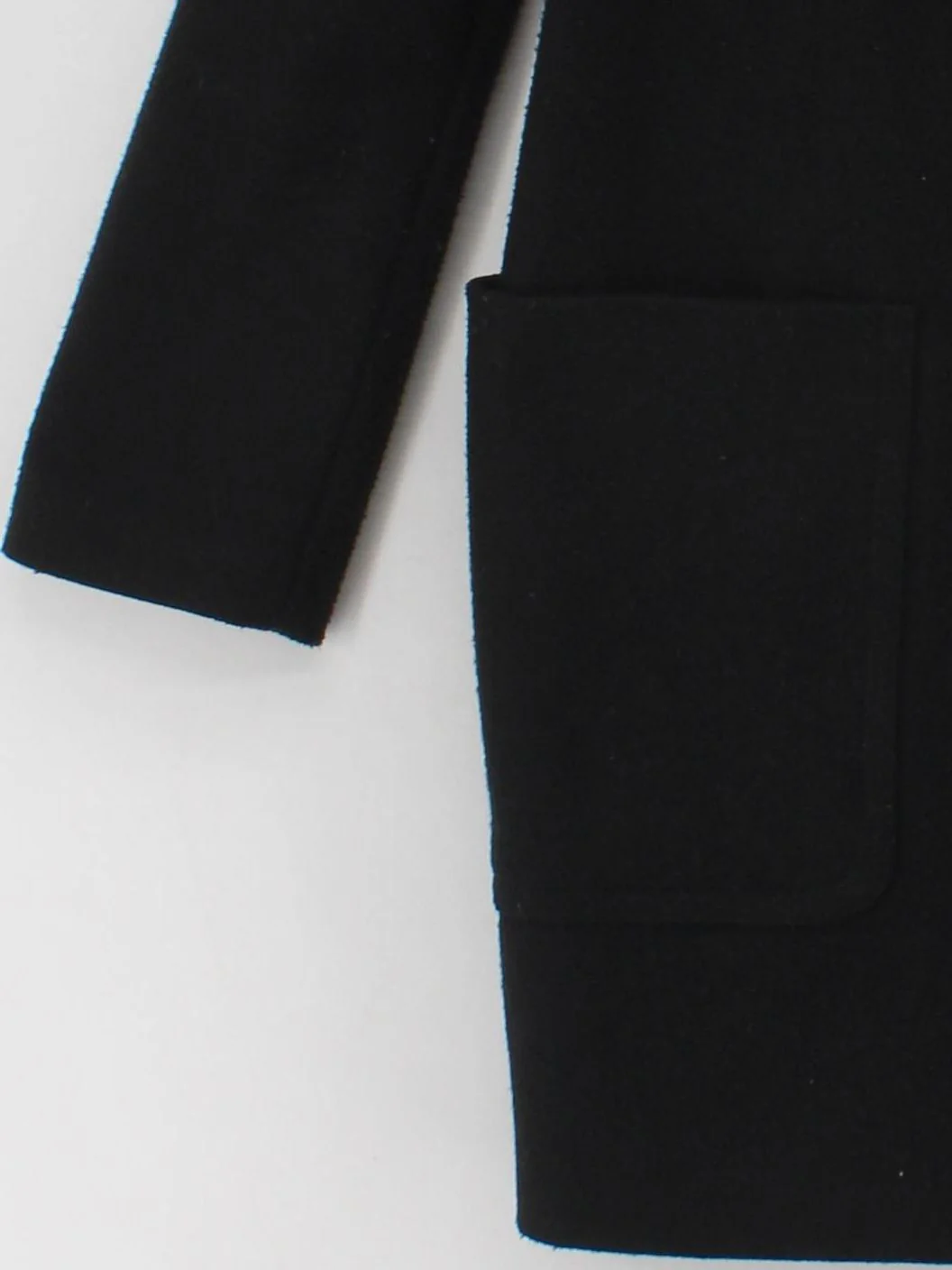 Topshop Women's Coat UK 8 Black Polyester with Viscose Overcoat - Image 4
