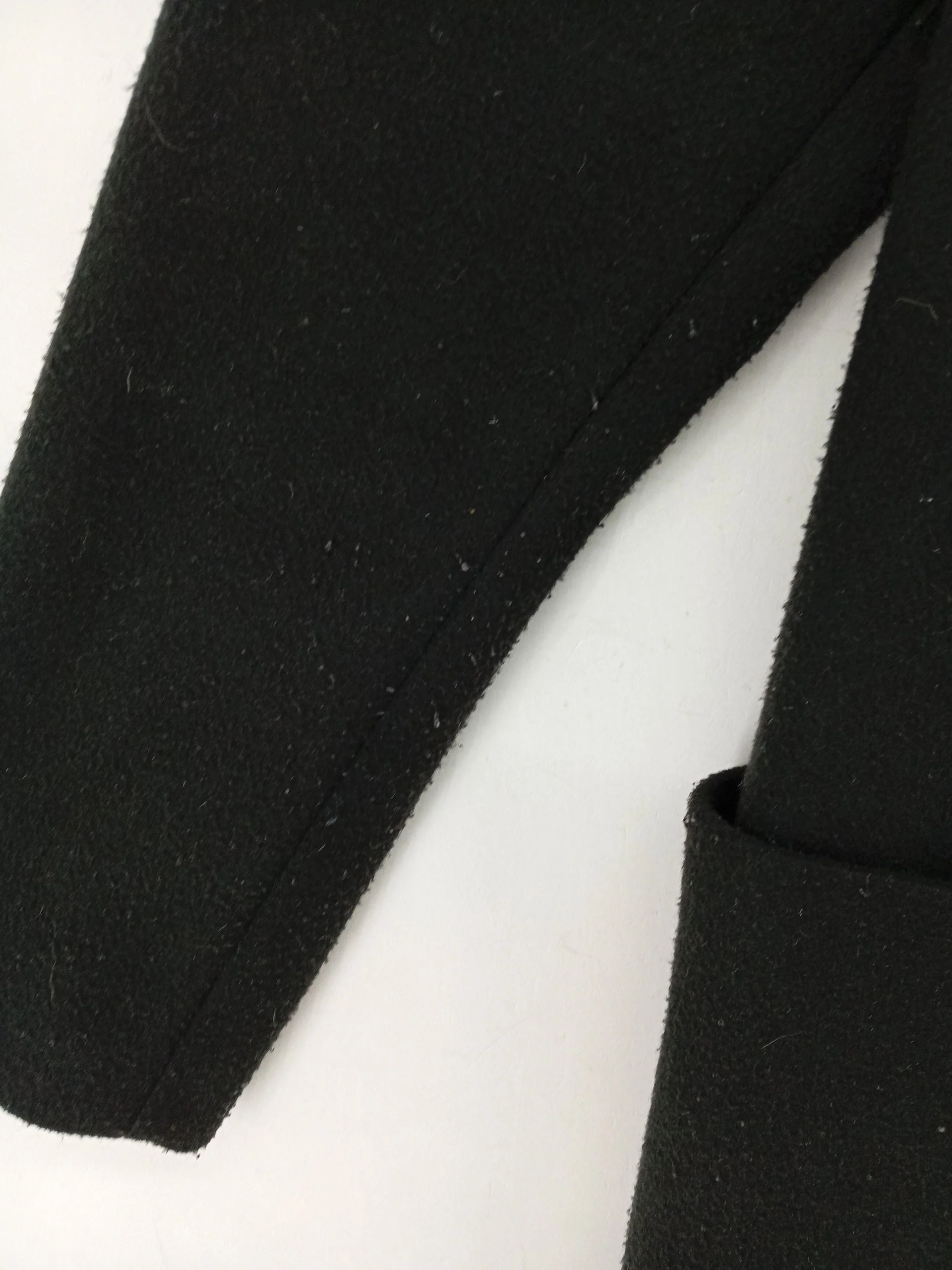 Topshop Women's Coat UK 8 Black Polyester with Viscose Overcoat - Image 5