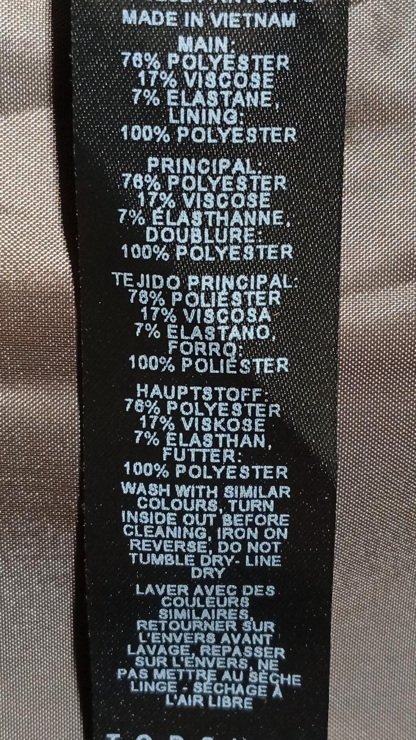 Topshop Women's Coat UK 8 Brown Polyester with Viscose, Elastane Overcoat - Image 6