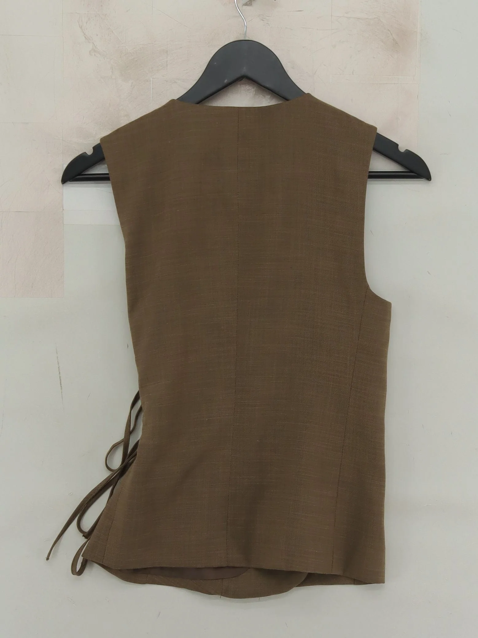 Topshop Women's Coat UK 8 Brown Polyester with Viscose, Elastane Overcoat - Image 2