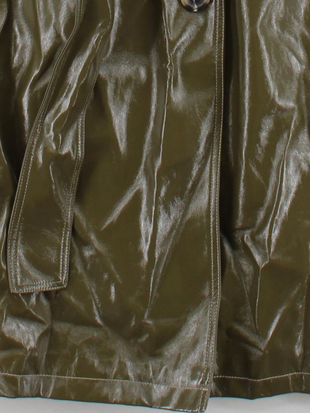 Topshop Women's Coat UK 8 Green Polyester with Other Trench Coat - Image 4