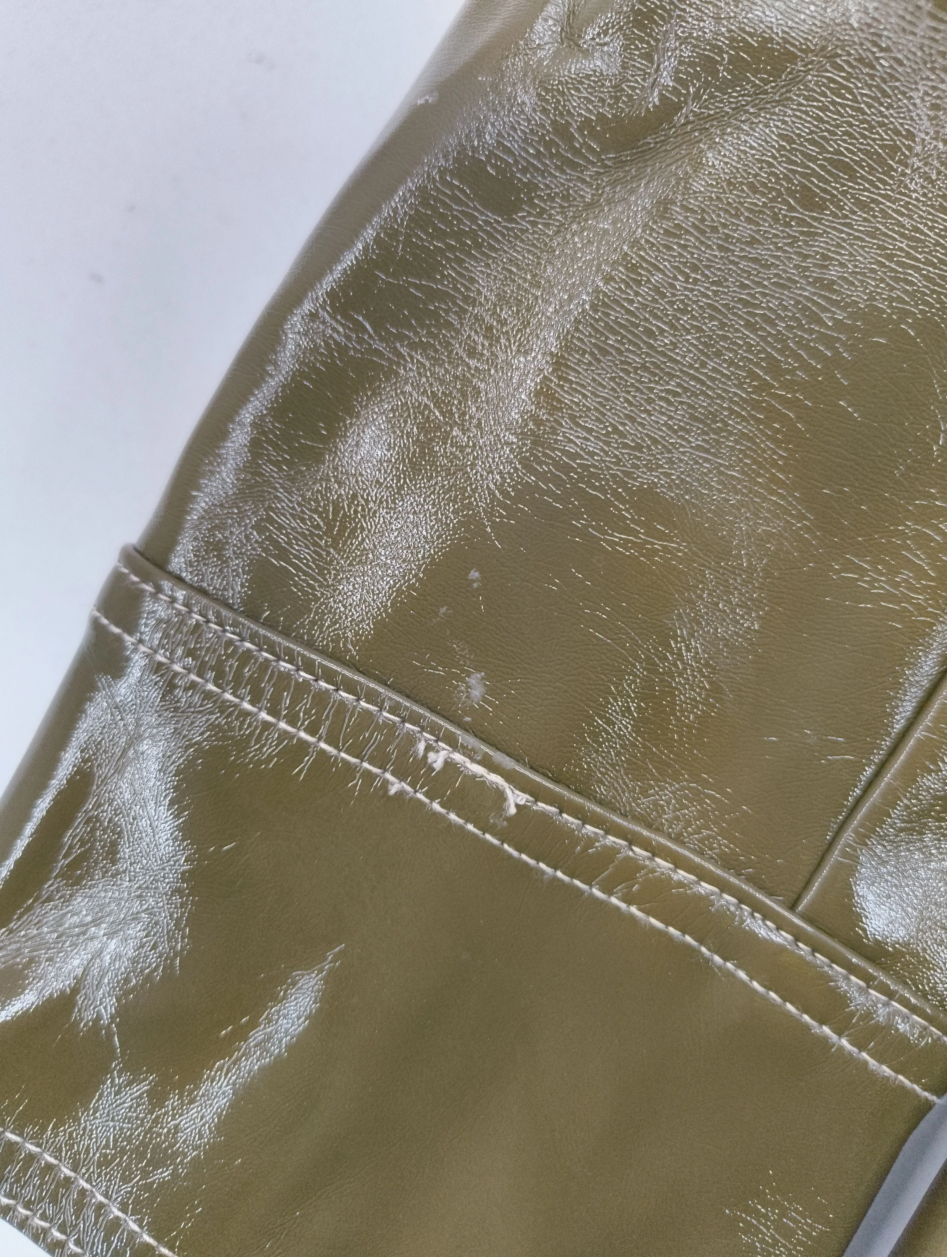 Topshop Women's Coat UK 8 Green Polyester with Other Trench Coat - Image 5