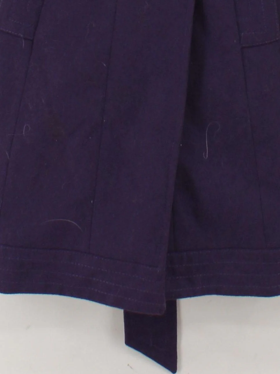 Topshop Women's Coat UK 8 Purple Wool with Polyester Overcoat - Image 4