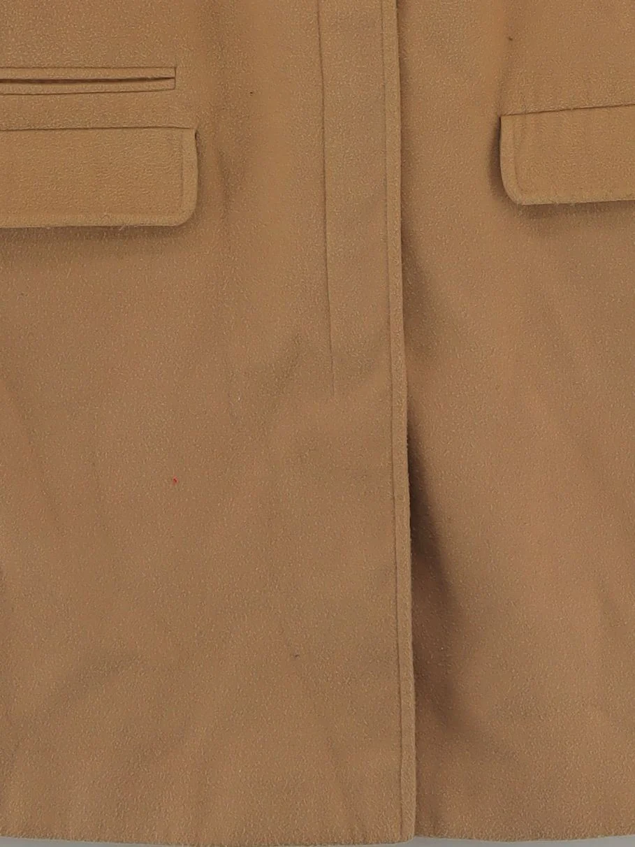 Topshop Women's Coat UK 8 Tan Polyester with Viscose, Elastane Overcoat - Image 4
