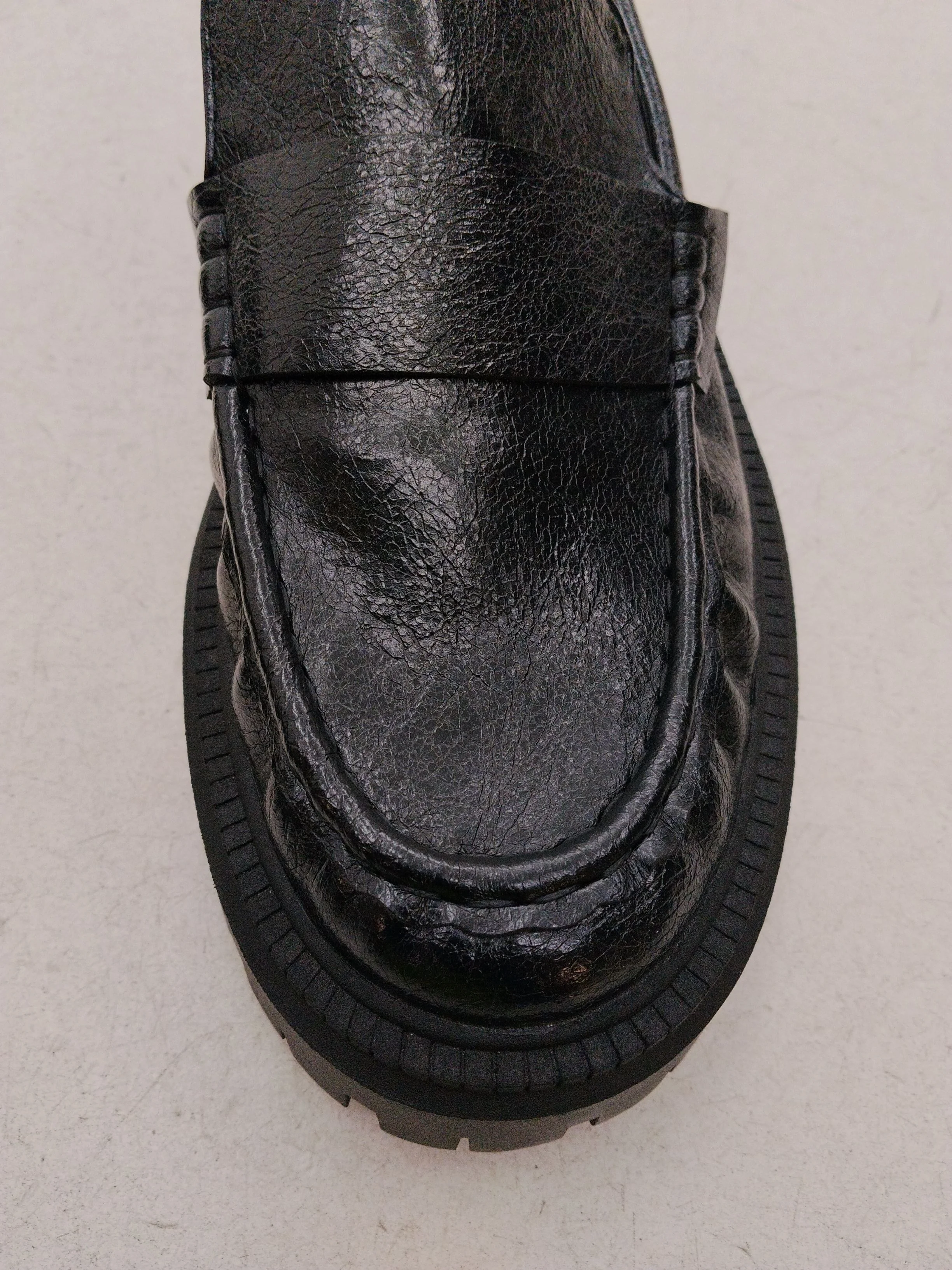 Topshop Women's Heels UK 6.5 Black 100% Faux Leather Platform - Image 8