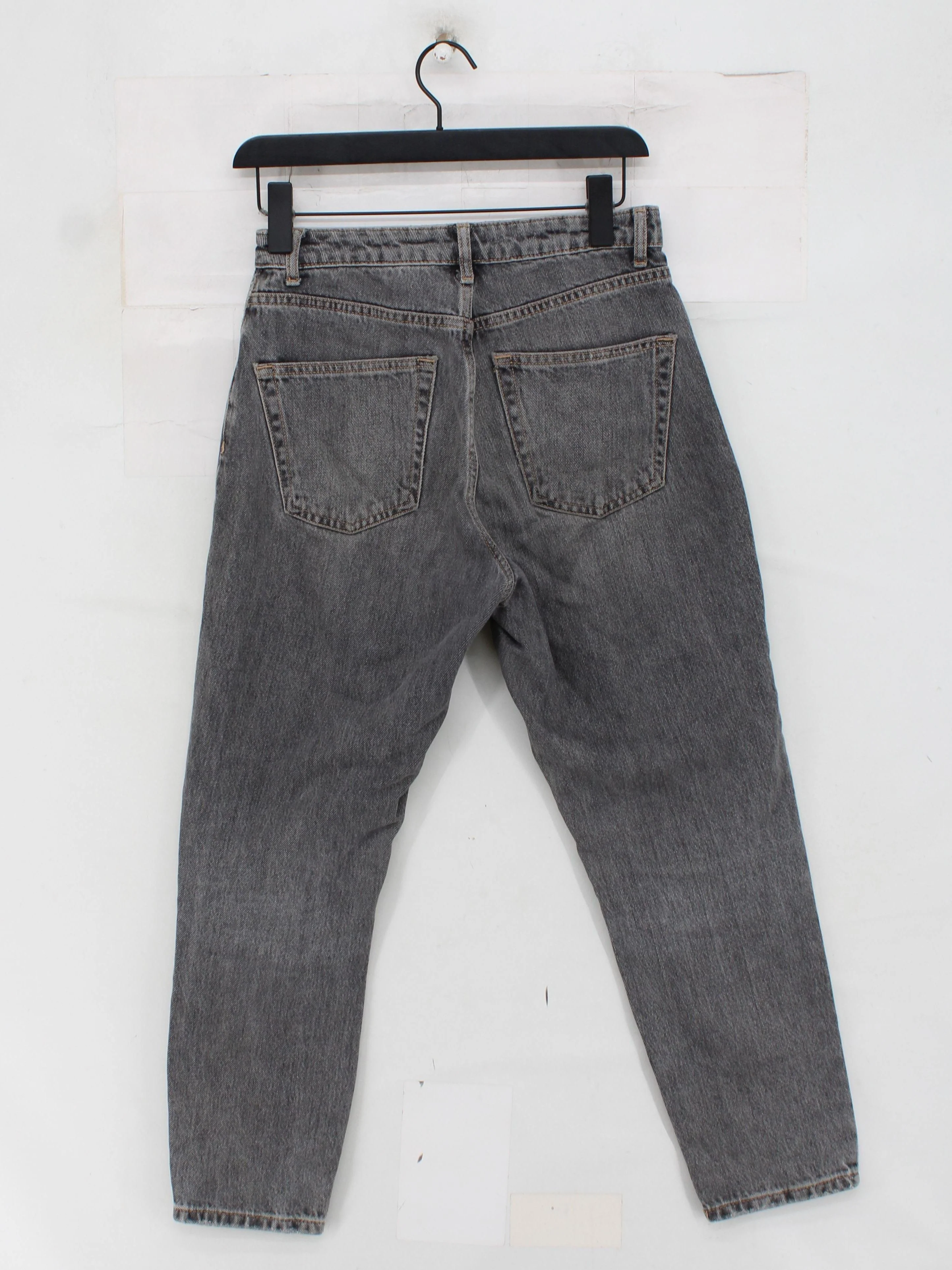 Topshop Women's Jeans S Grey 100% Cotton Straight - Image 2