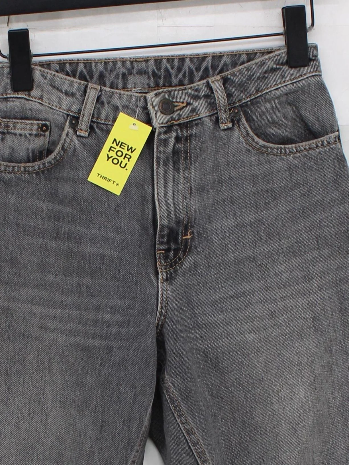 Topshop Women's Jeans S Grey 100% Cotton Straight - Image 3