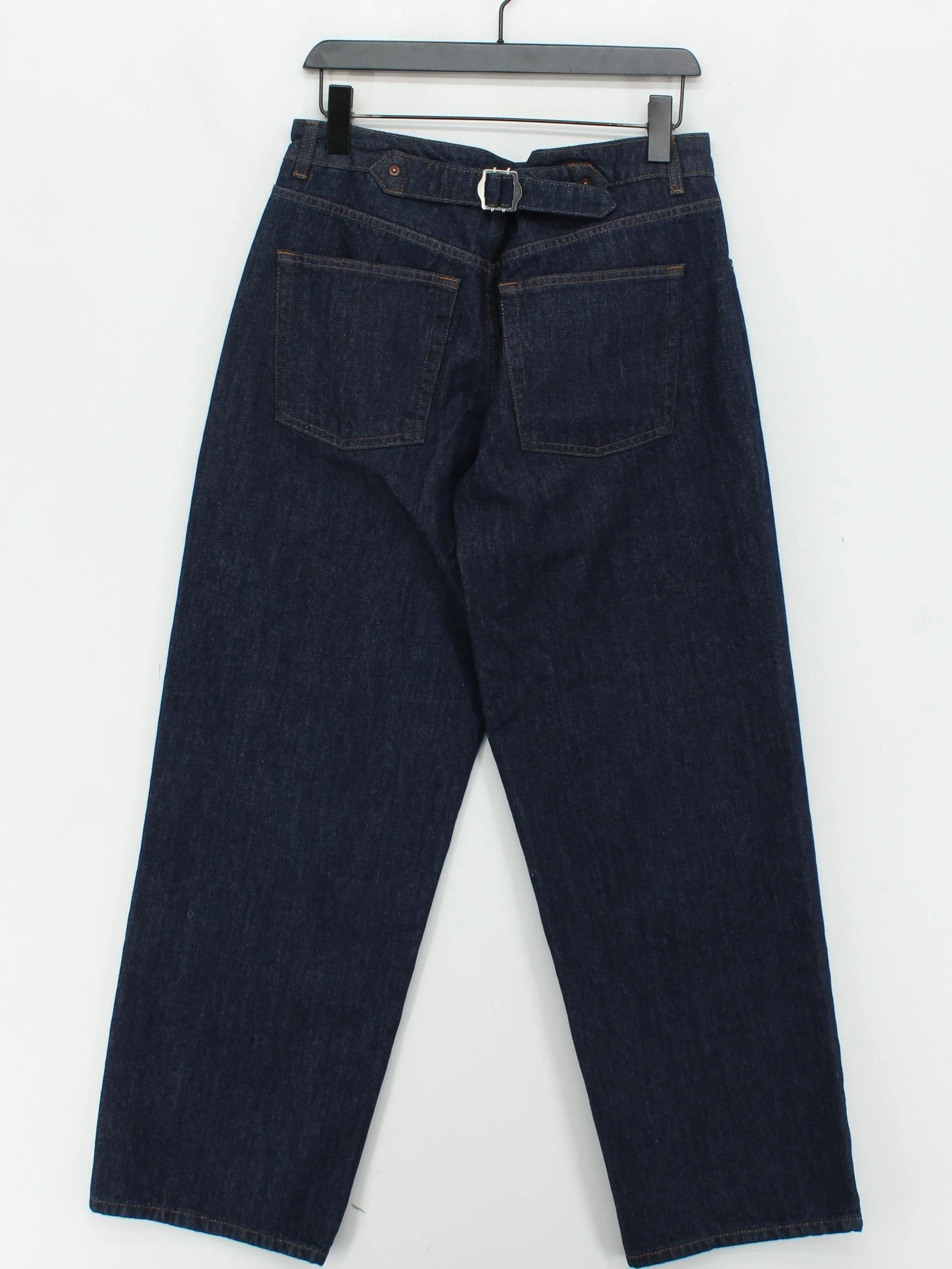Topshop Women's Jeans UK 10 Blue 100% Cotton Wide-Leg - Image 2