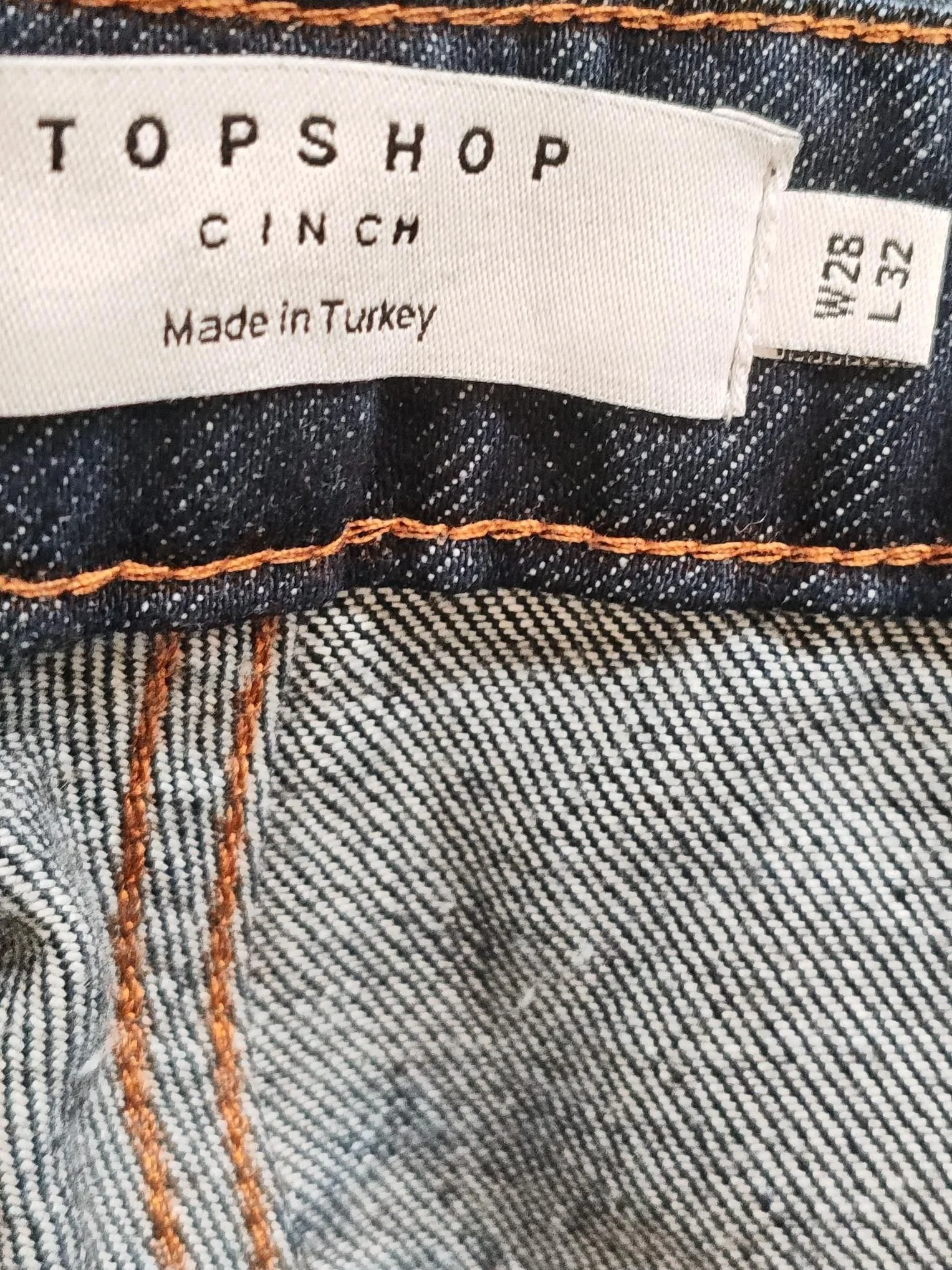 Topshop Women's Jeans UK 10 Blue 100% Cotton Wide-Leg - Image 5