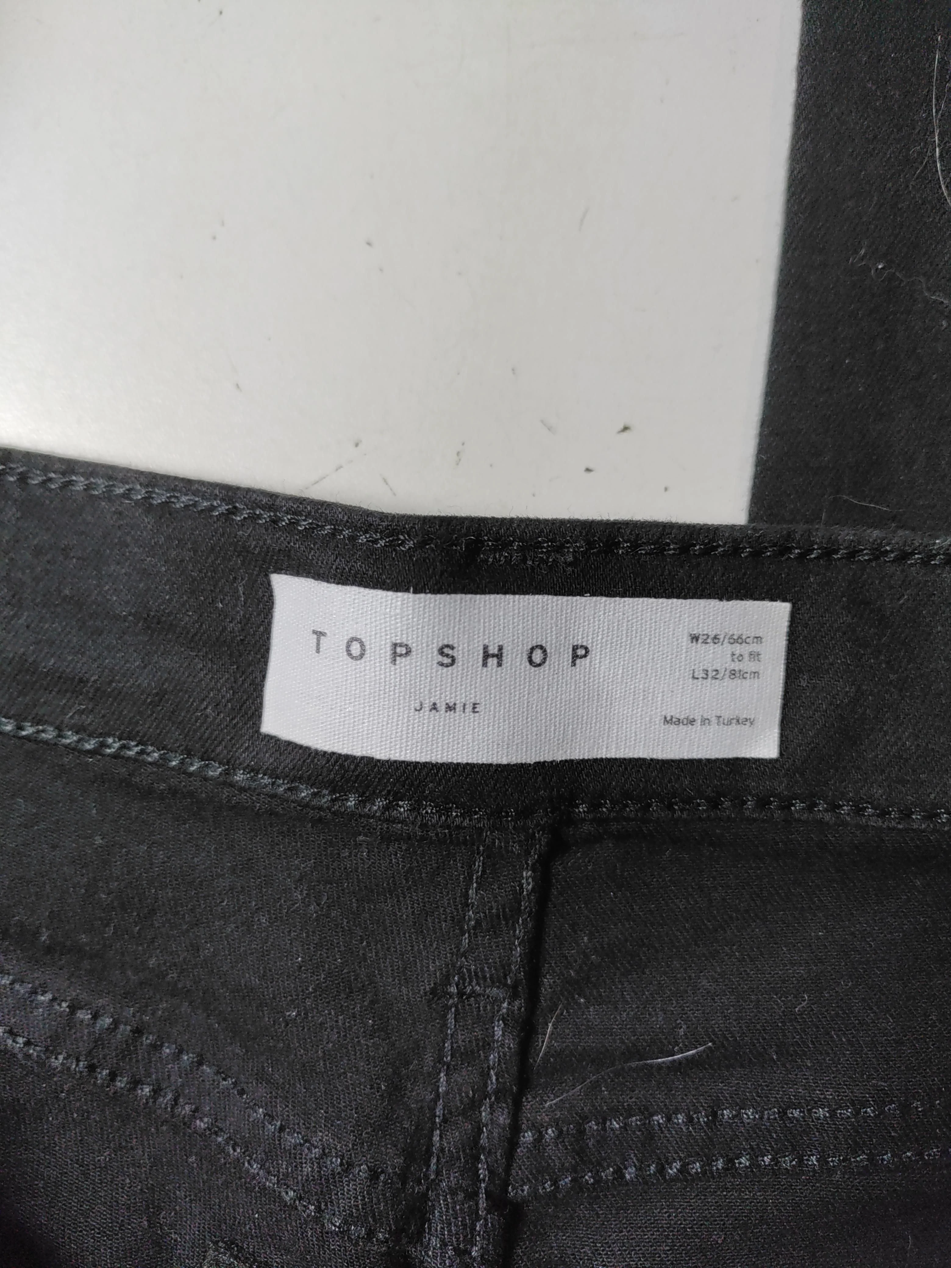 Topshop Women's Jeans UK 8 Black Cotton with Polyester, Elastane Skinny - Image 5