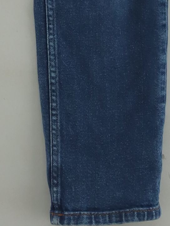 Topshop Women's Jeans W 25 in; L 32 in Blue Cotton with Polyester, Elastane Mom - Image 4