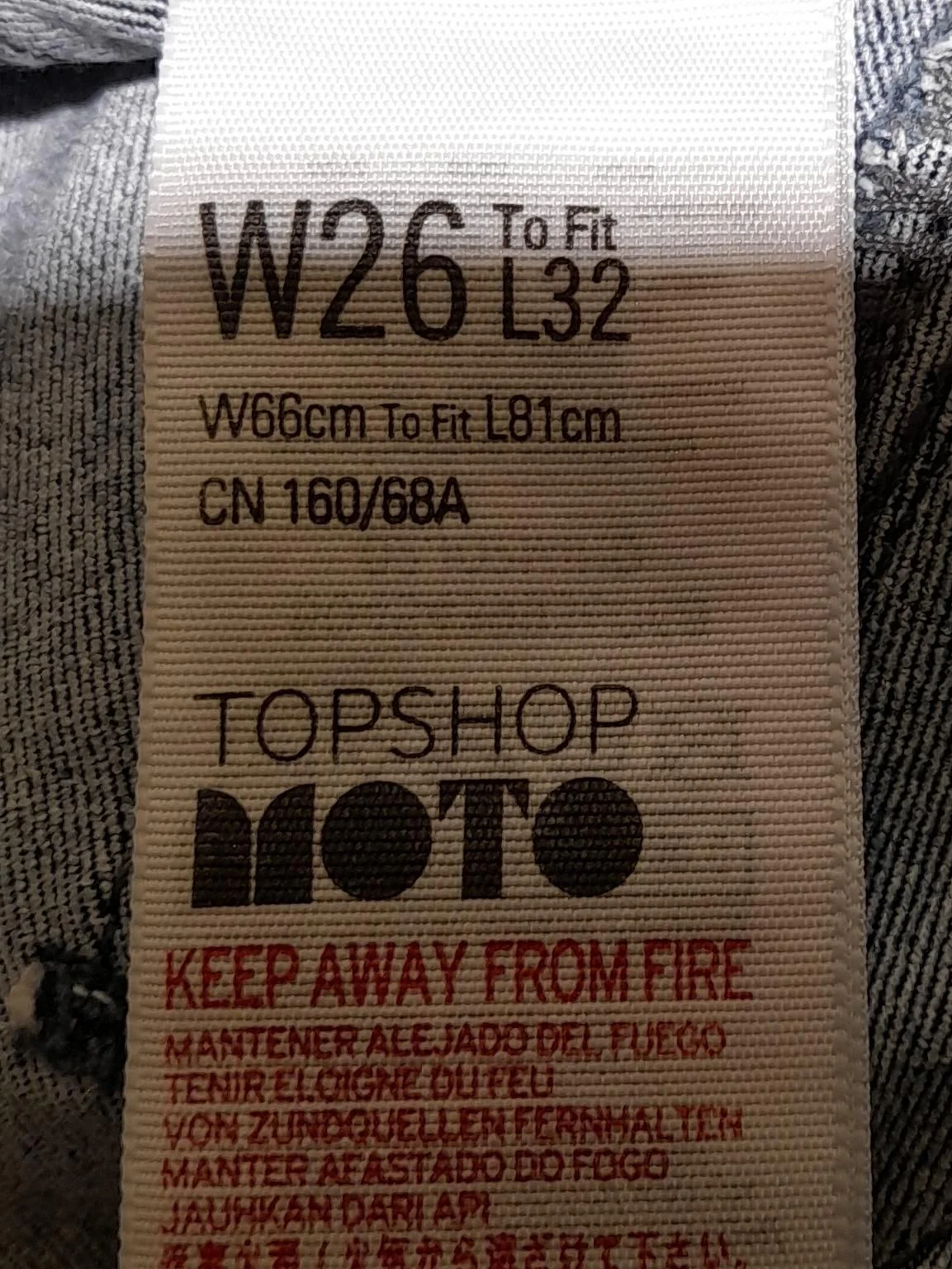 Topshop Women's Jeans W 26 in Blue Cotton with Polyester, Elastane Skinny - Image 5