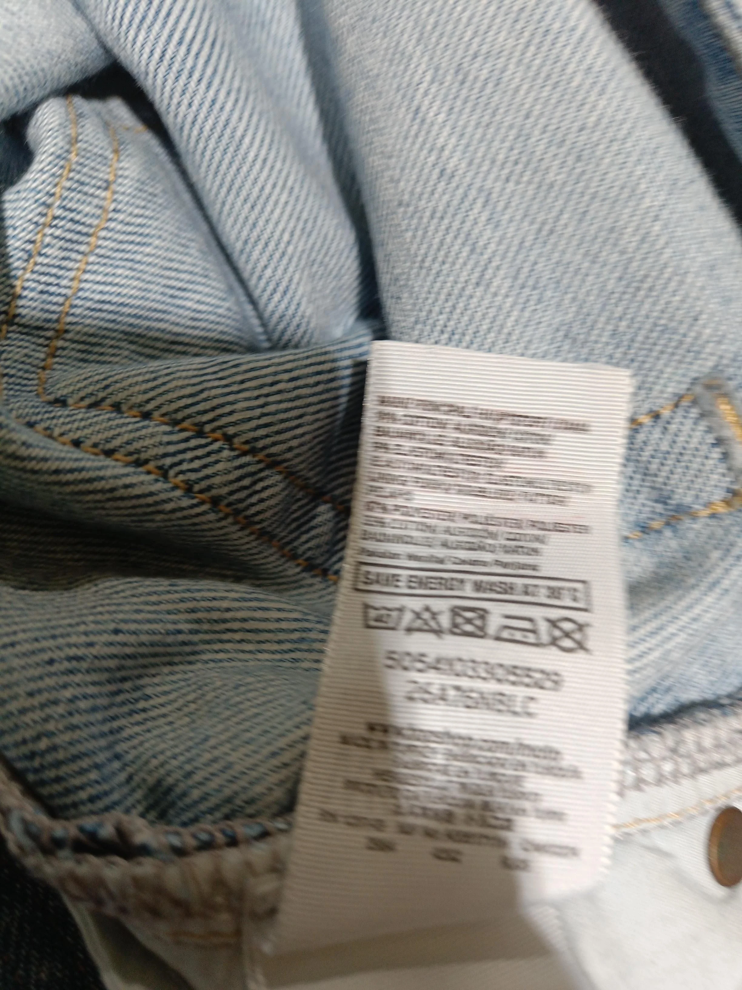 Topshop Women's Jeans W 26 in Blue Cotton with Polyester, Elastane Straight - Image 6