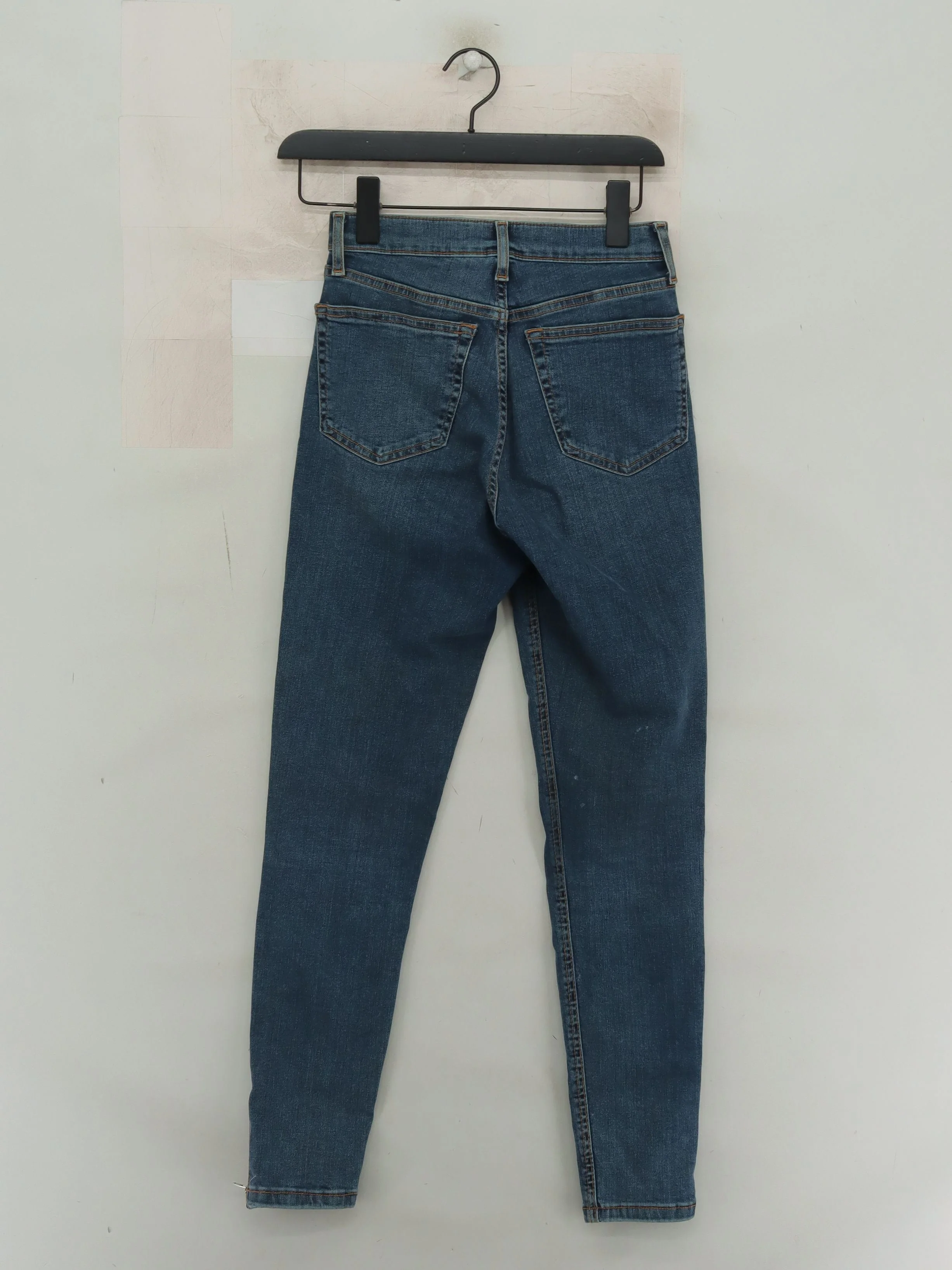 Topshop Women's Jeans W 26 in; L 30 in Blue Cotton with Elastane Skinny - Image 2