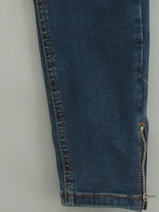 Topshop Women's Jeans W 26 in; L 30 in Blue Cotton with Elastane Skinny - Image 4