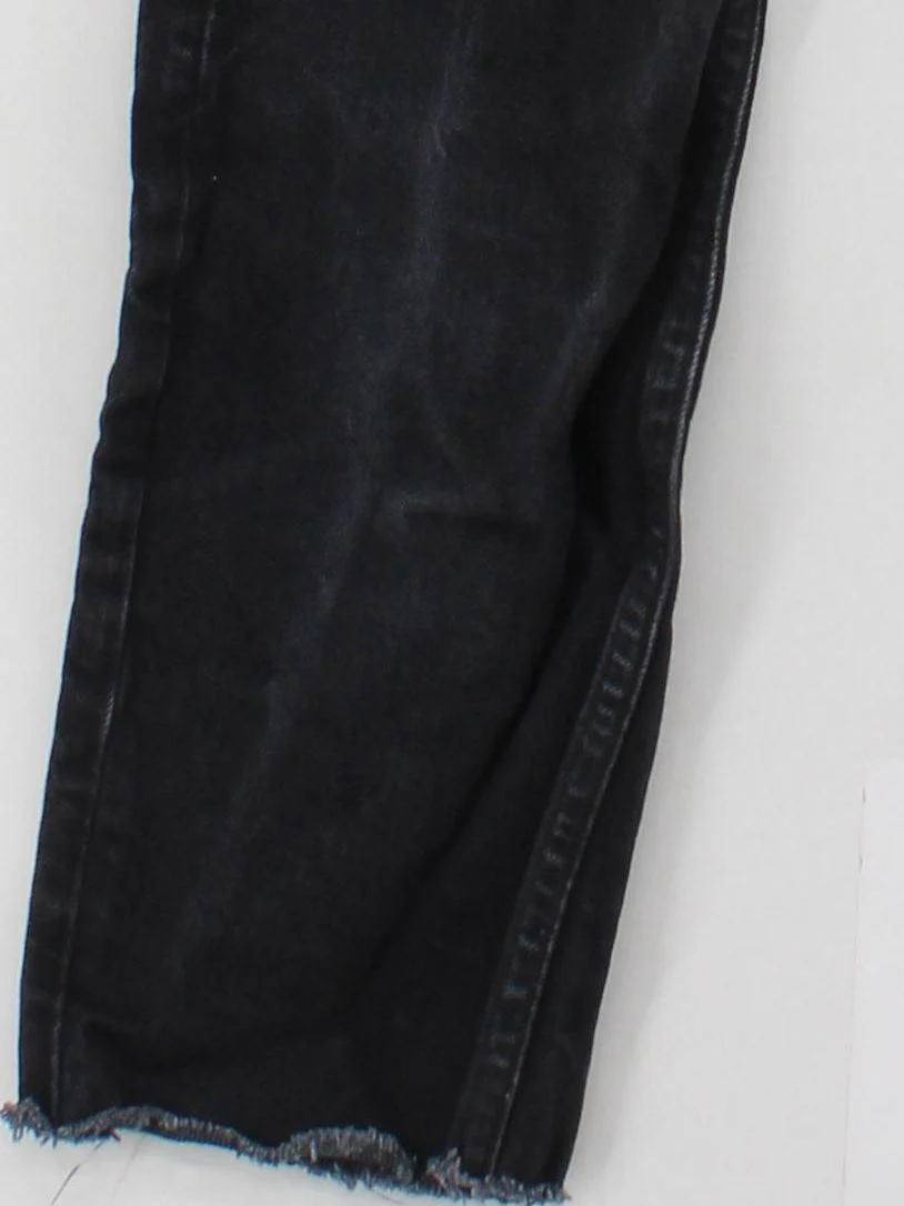 Topshop Women's Jeans W 26 in; L 32 in Black 100% Cotton Straight - Image 4