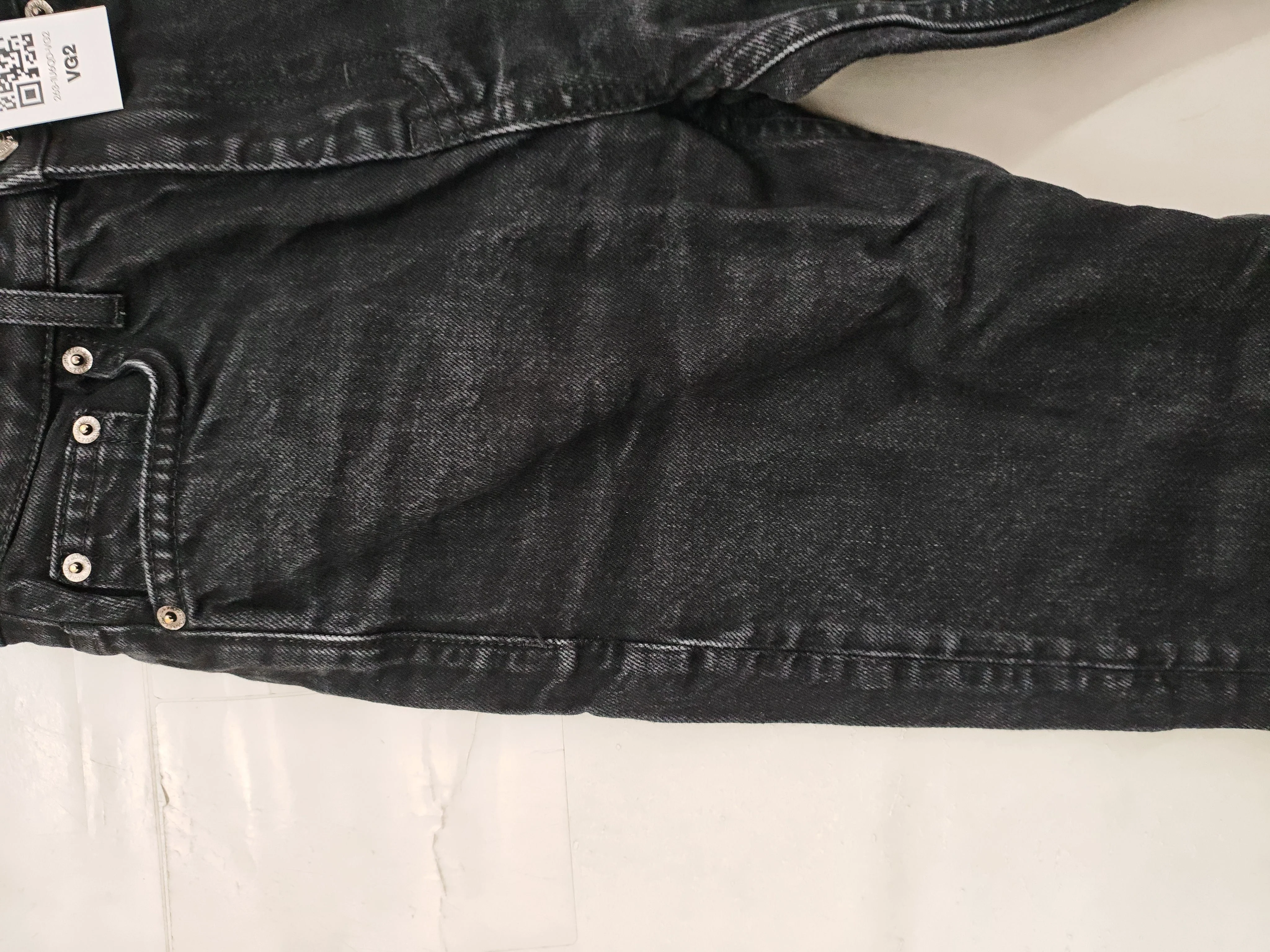 Topshop Women's Jeans W 26 in; L 32 in Black 100% Cotton Straight - Image 5