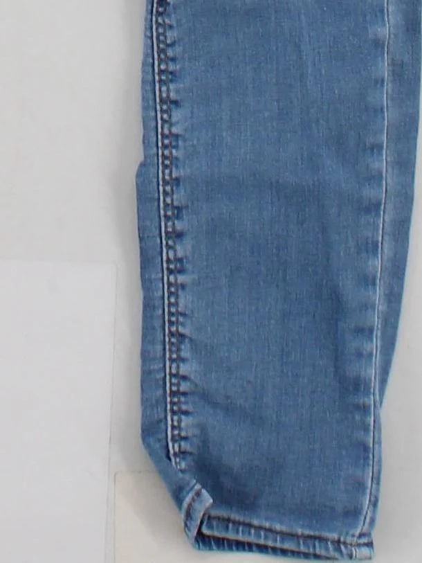 Topshop Women's Jeans W 27 in Blue Cotton with Polyester, Elastane Skinny - Image 4