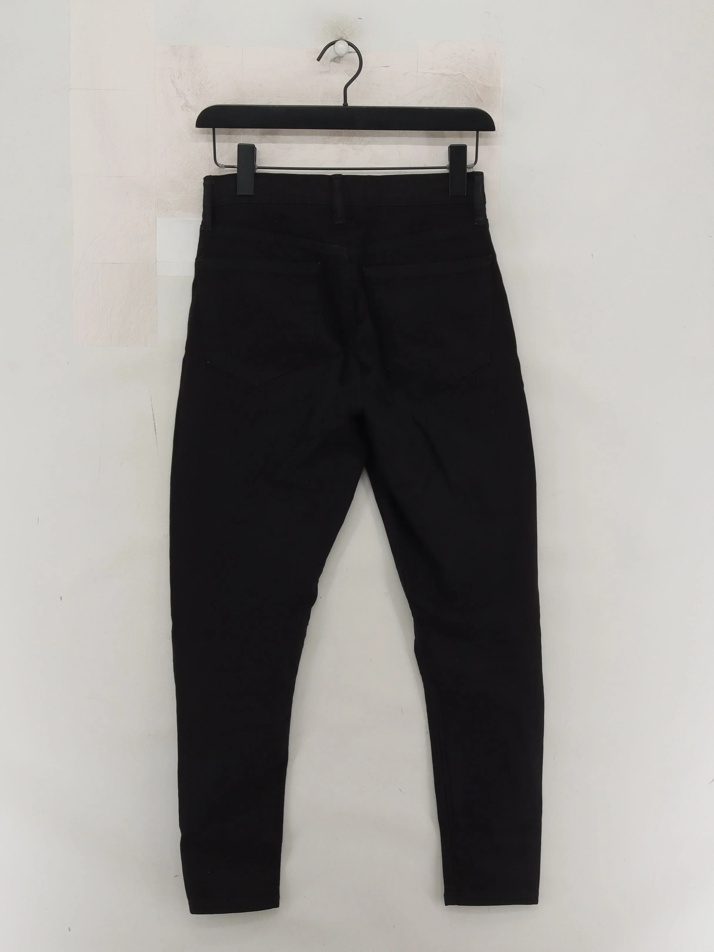 Topshop Women's Jeans W 28 in Black Cotton with Elastane, Polyester Skinny - Image 2