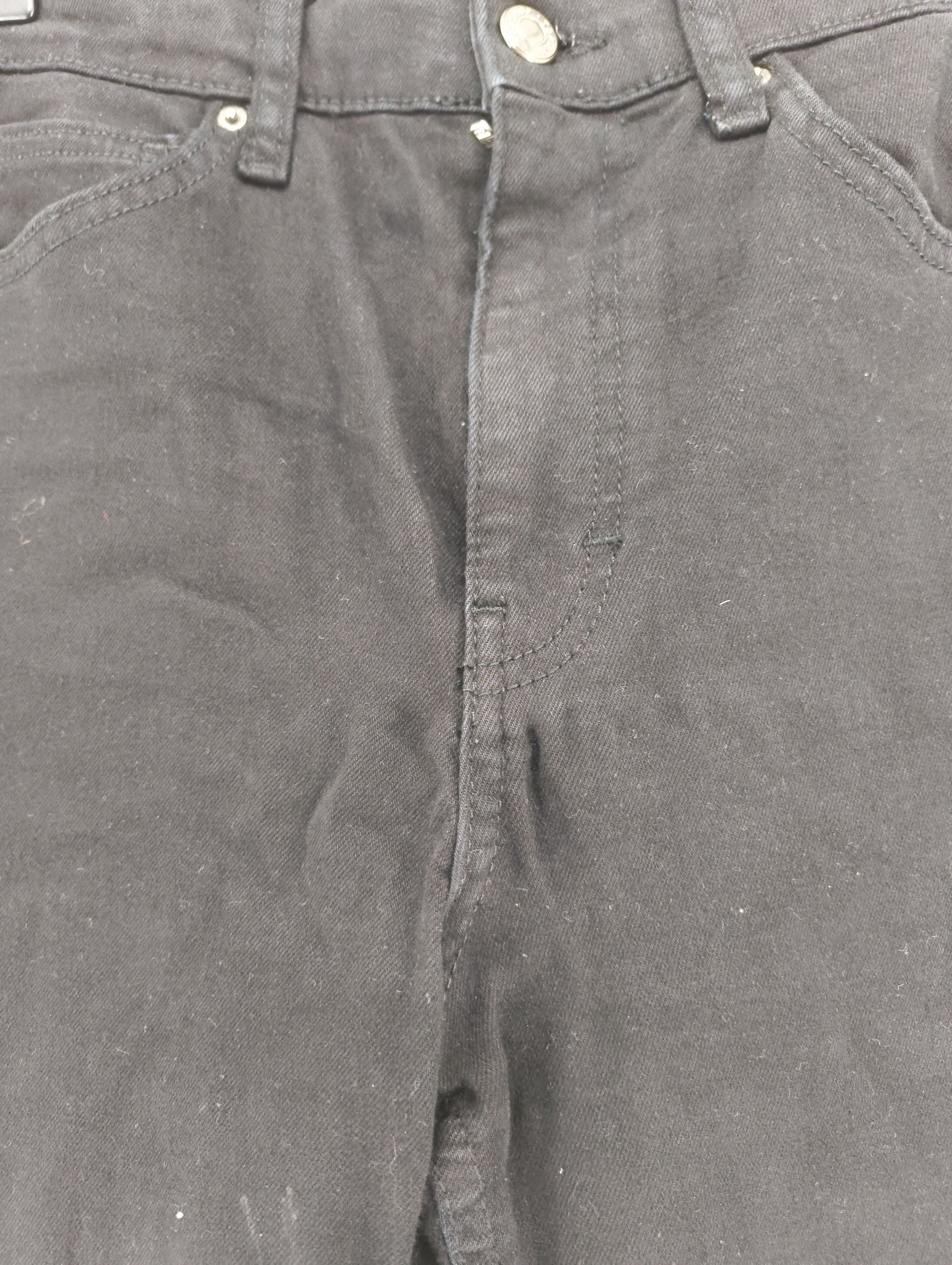Topshop Women's Jeans W 28 in Black Cotton with Elastane, Polyester Skinny - Image 5