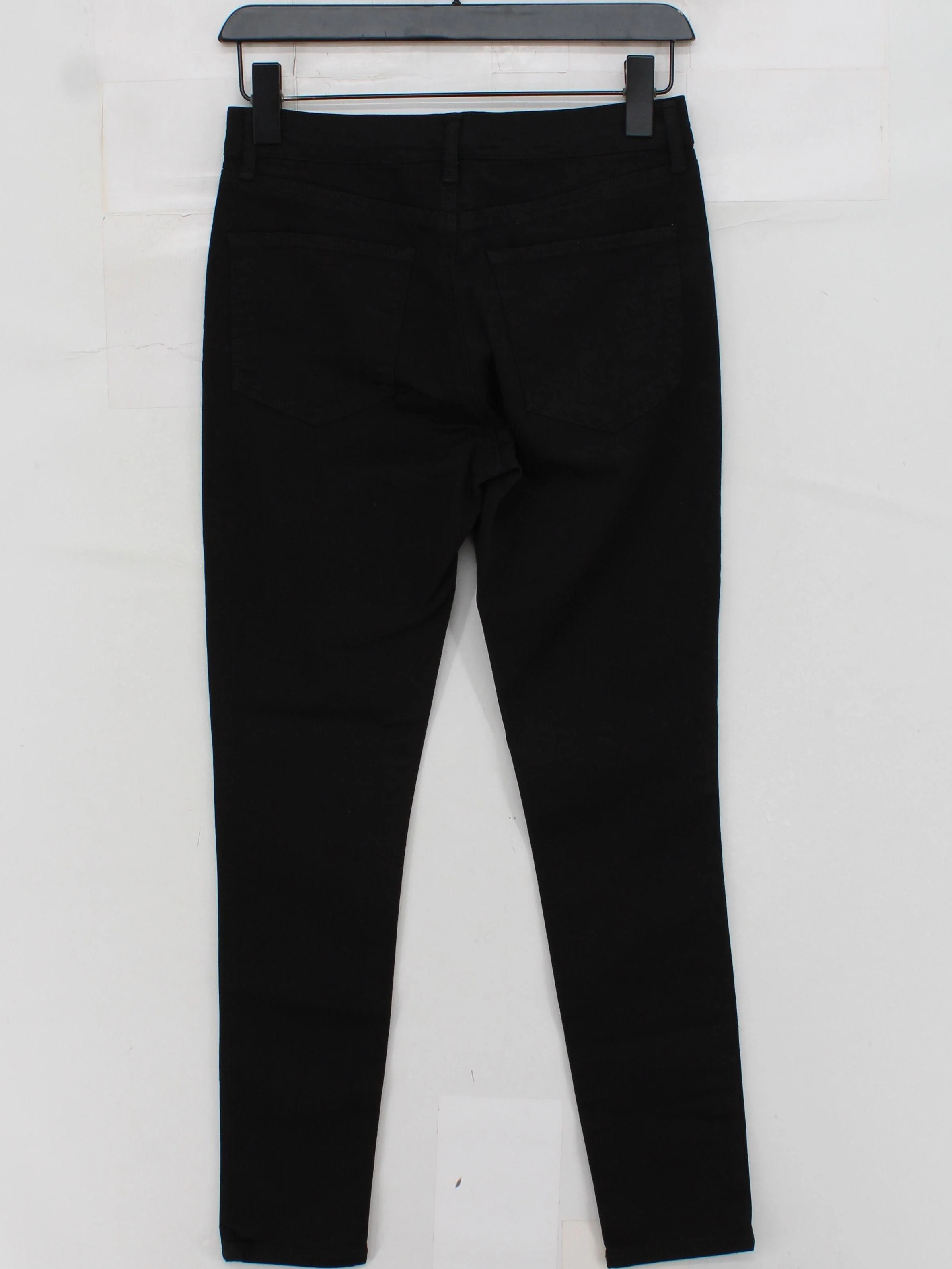 Topshop Women's Jeans W 28 in Black Cotton with Polyester, Elastane Skinny - Image 2
