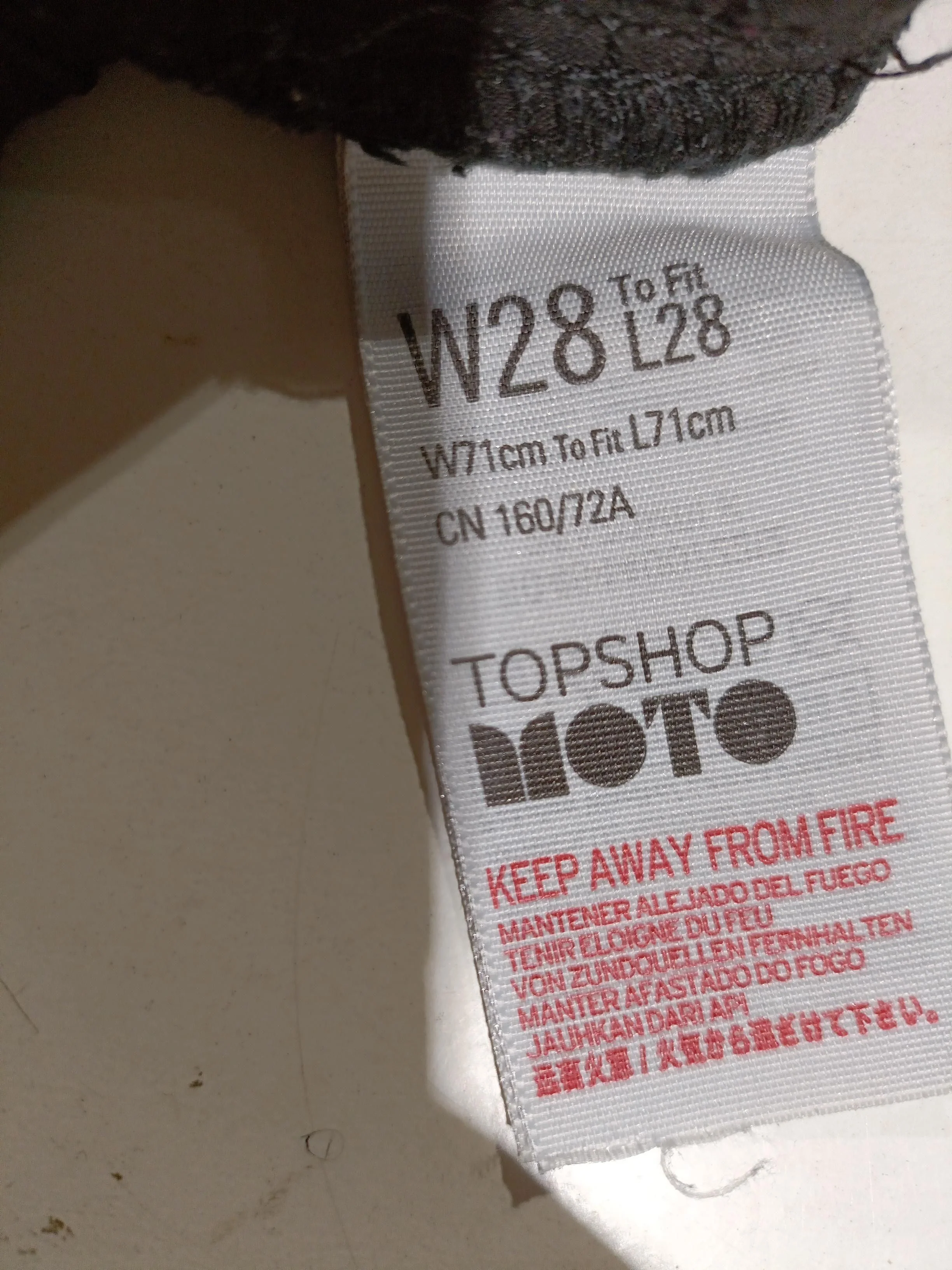 Topshop Women's Jeans W 28 in; L 28 in Black 100% Other Flared - Image 8