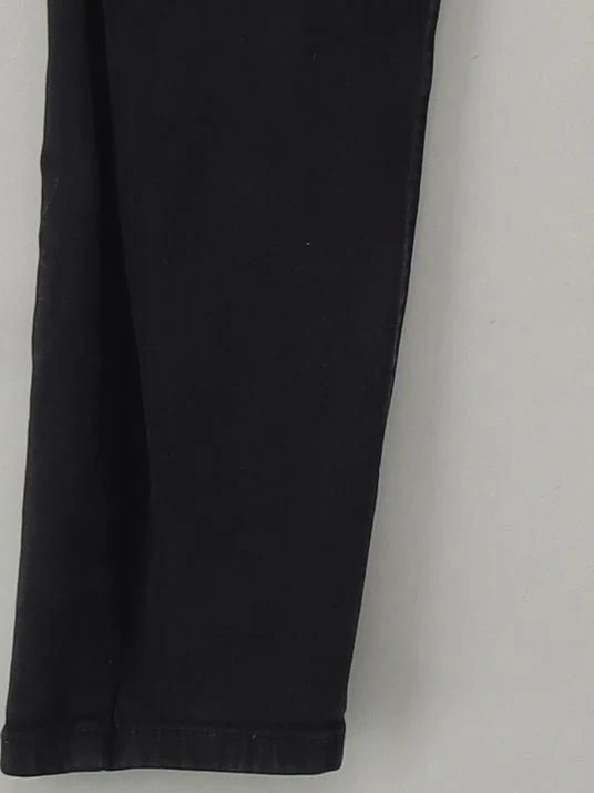 Topshop Women's Jeans W 28 in; L 30 in Black Cotton with Elastane Skinny - Image 4