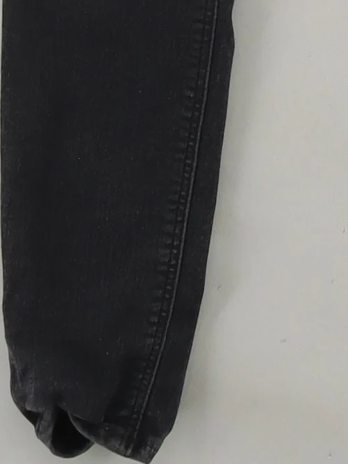 Topshop Women's Jeans W 30 in Black Cotton with Polyester, Elastane Skinny - Image 4