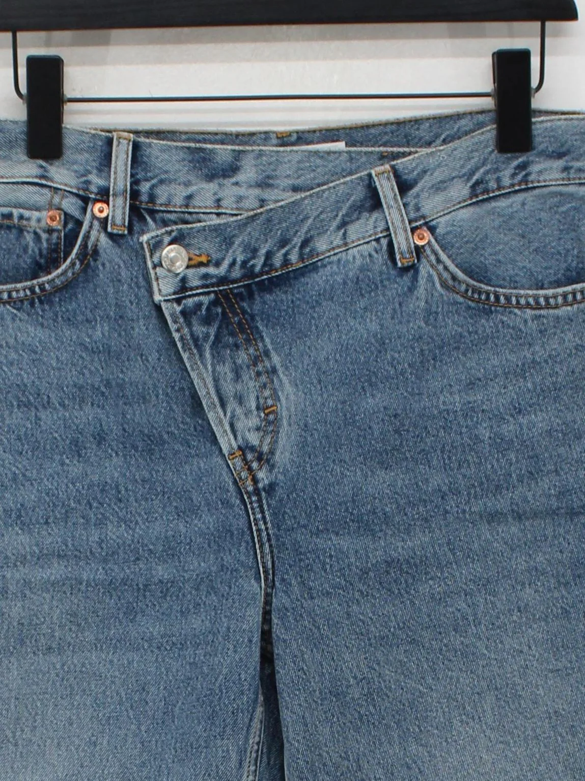 Topshop Women's Jeans W 30 in; L 30 in Blue 100% Cotton Mom - Image 3
