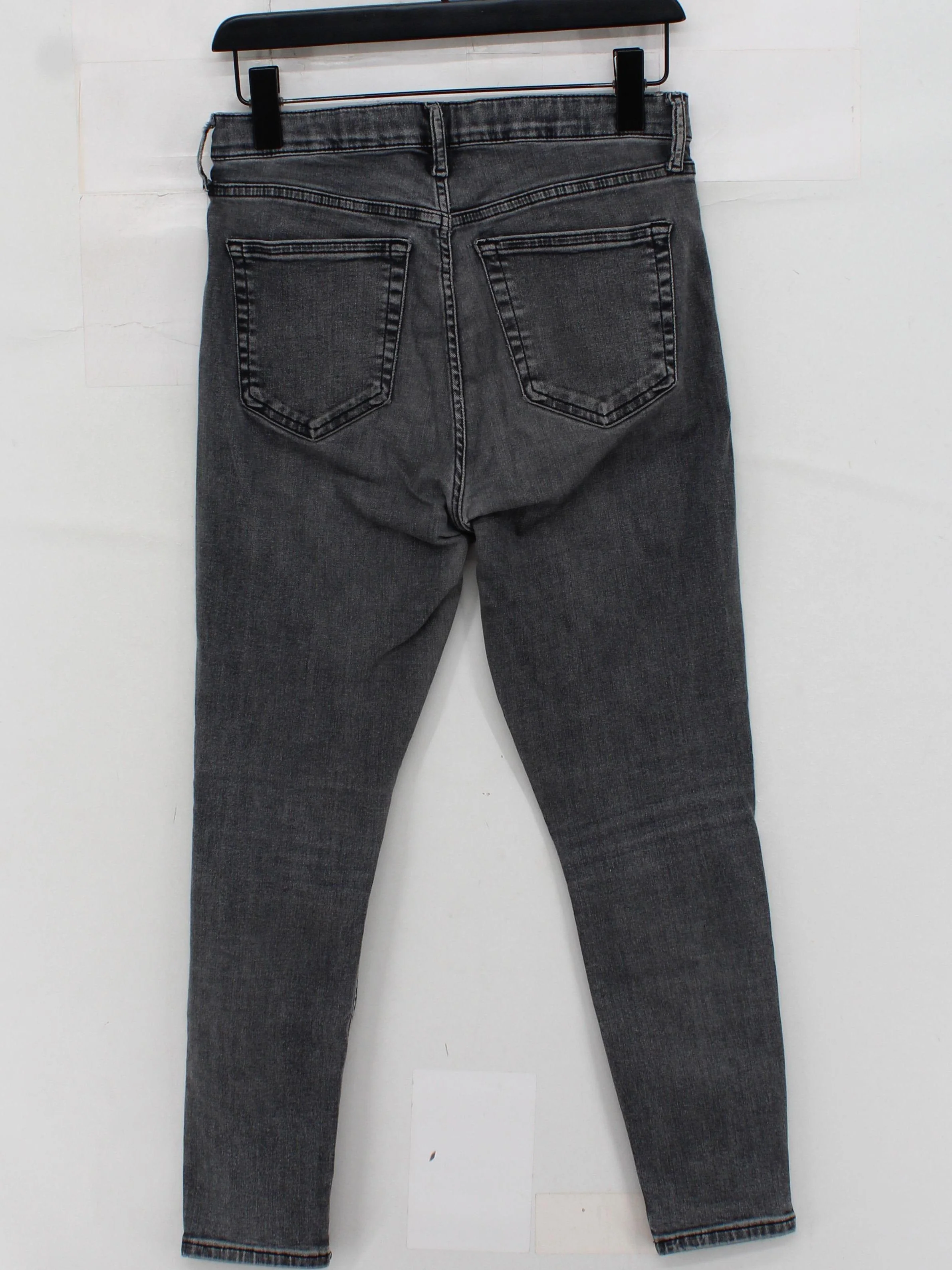 Topshop Women's Jeans W 30 in; L 30 in Grey Cotton with Elastane Skinny - Image 2