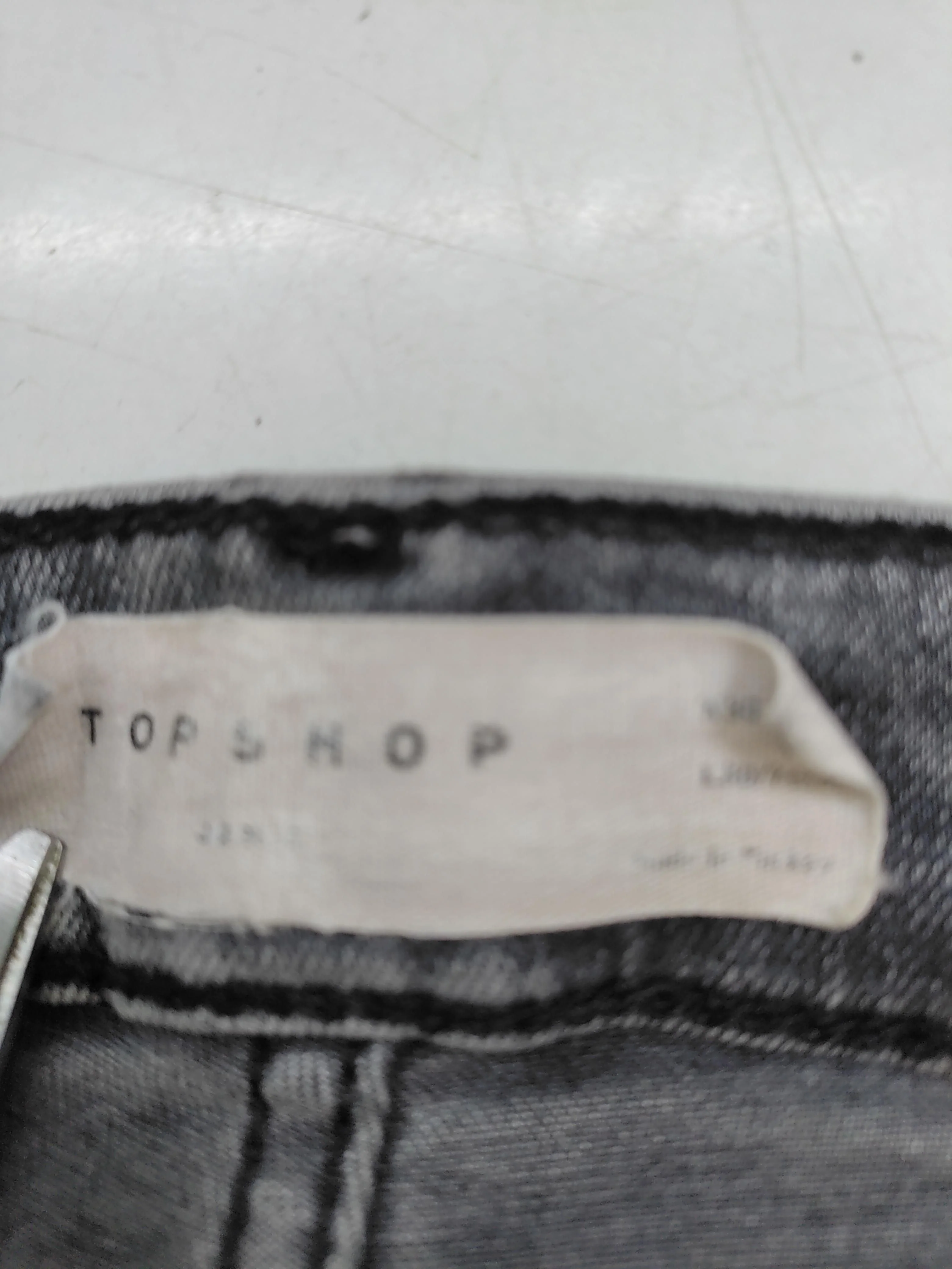 Topshop Women's Jeans W 30 in; L 30 in Grey Cotton with Elastane Skinny - Image 5