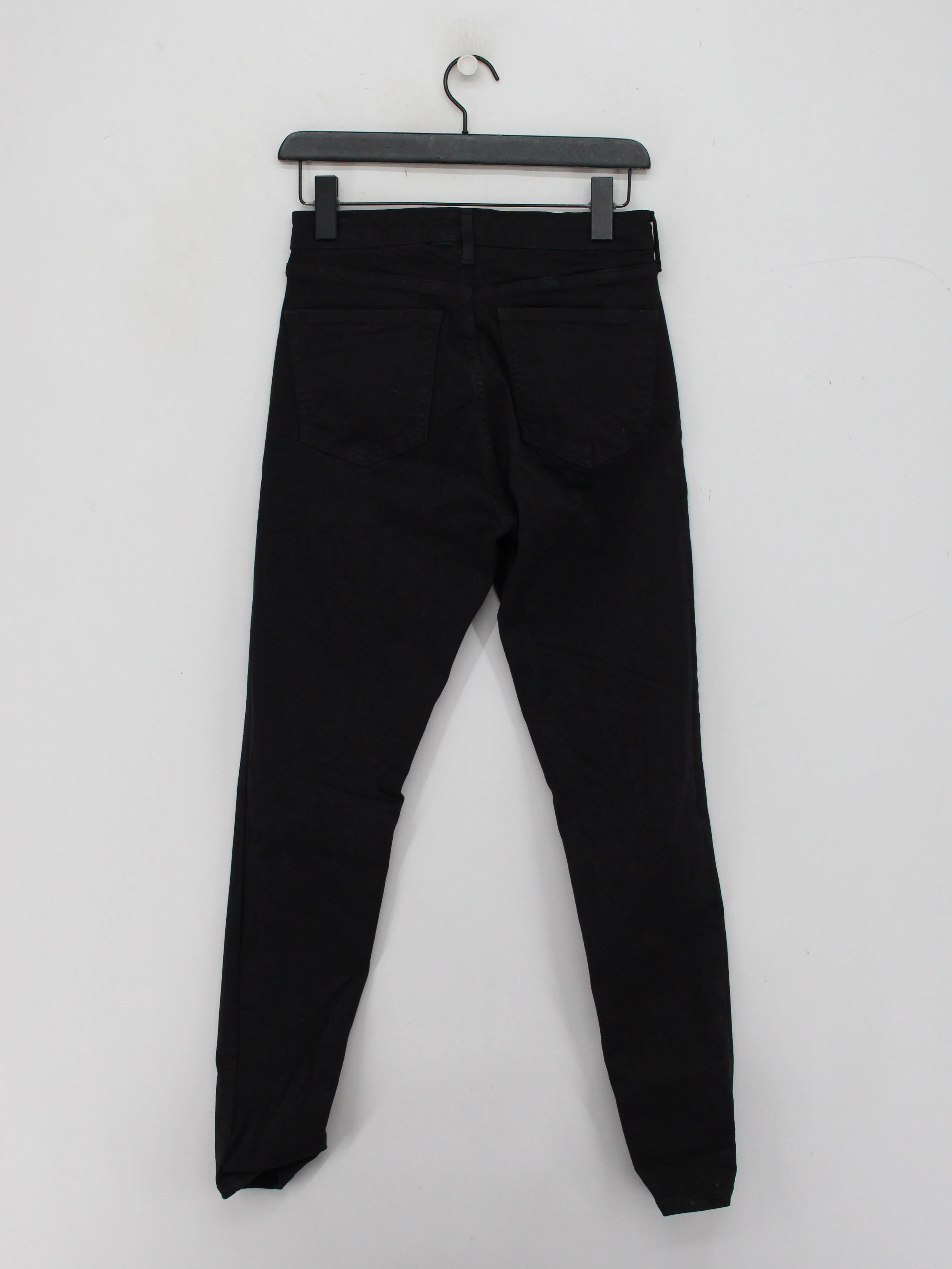 Topshop Women's Jeans W 30 in; L 32 in Black Cotton with Elastane, Other Skinny - Image 2