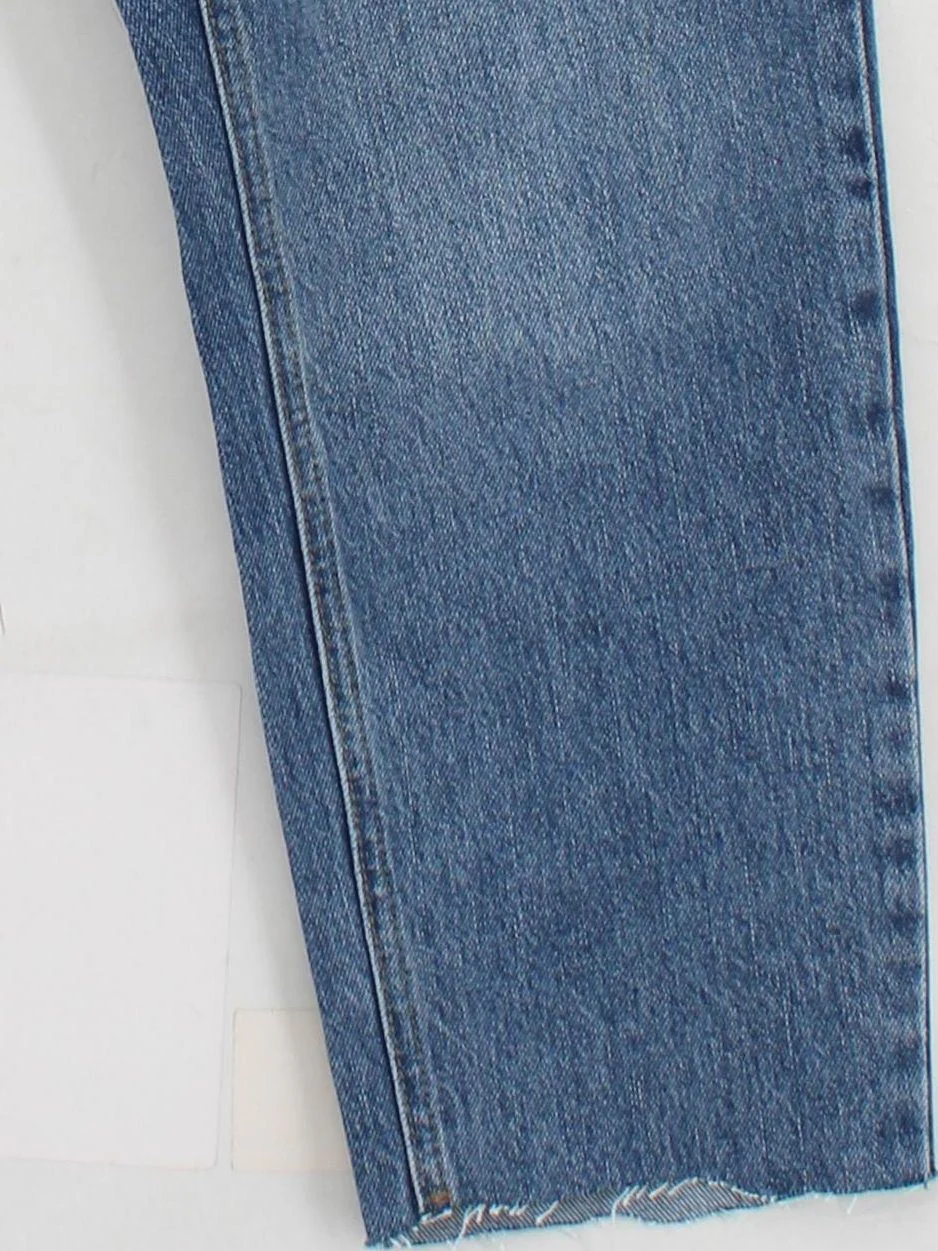 Topshop Women's Jeans W 30 in; L 32 in Blue Cotton with Polyester, Cotton Mom - Image 4
