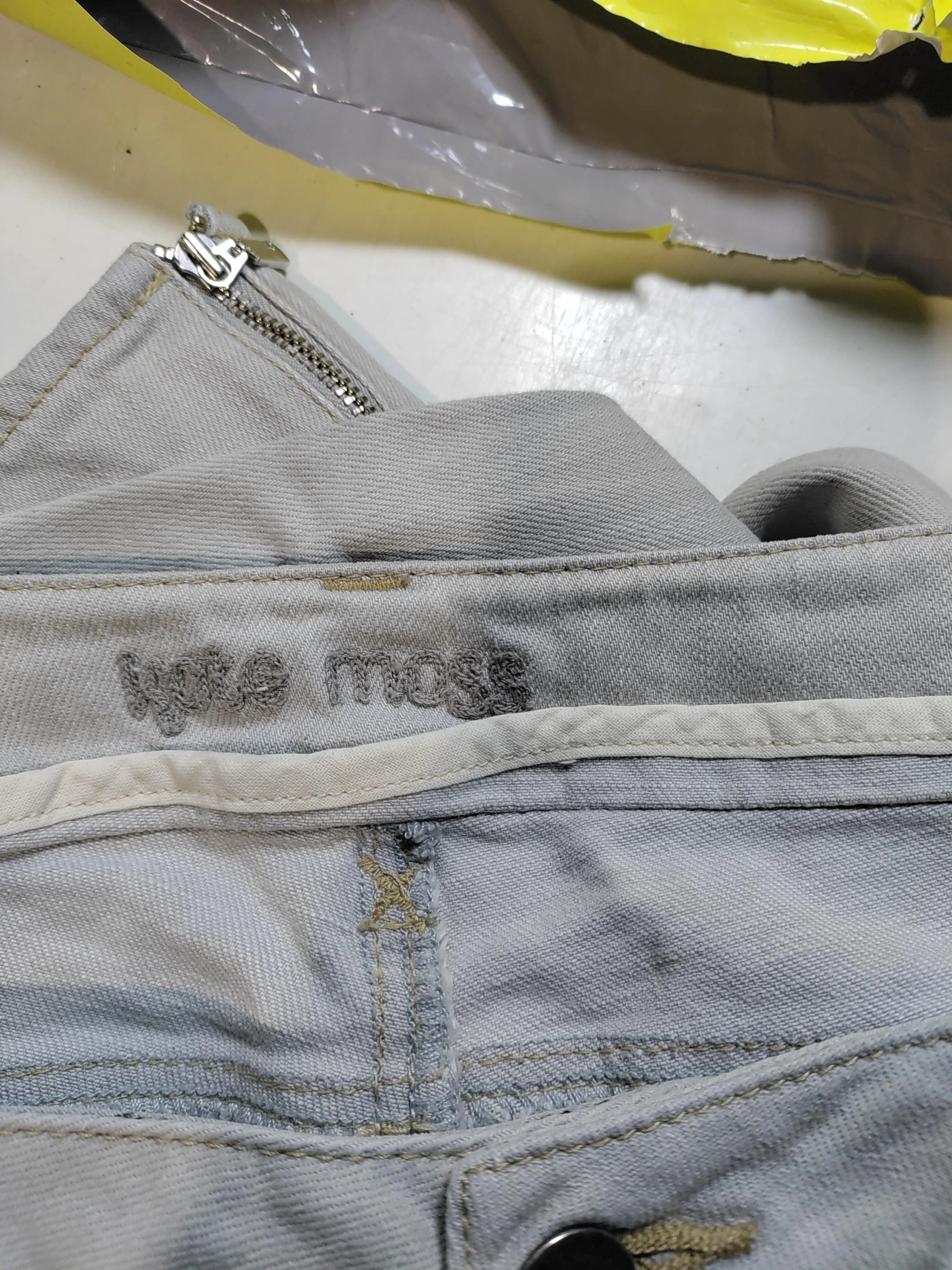 Topshop Women's Jeans W 34 in; L 30 in Grey Cotton with Elastane Cropped - Image 6