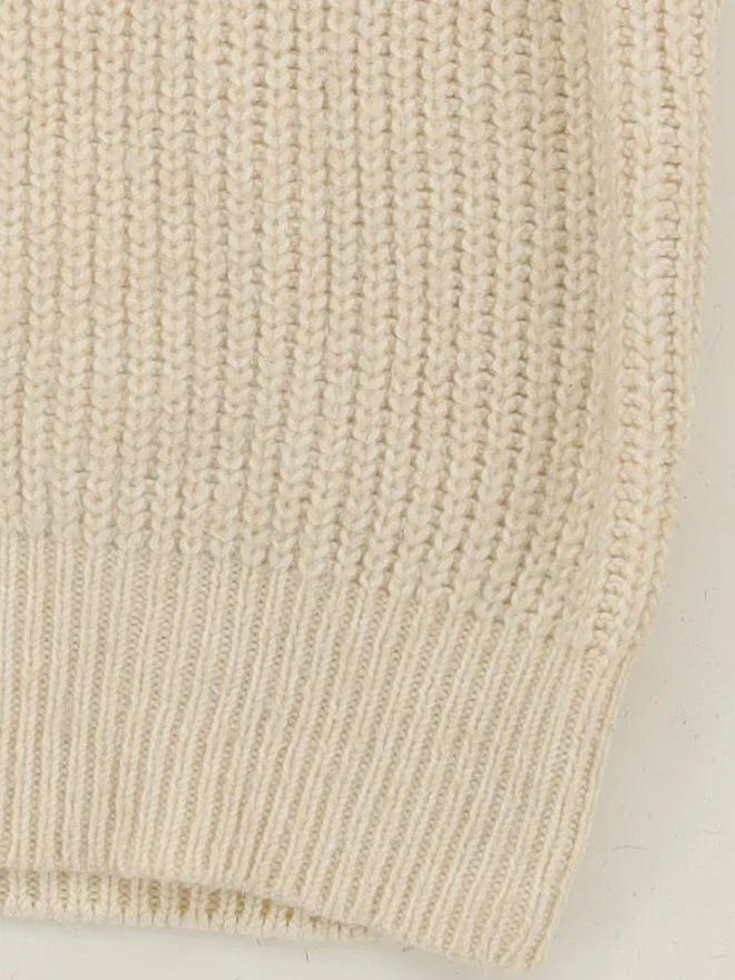 Topshop Women's Jumper M Cream Polyester with Acrylic, Nylon Round Neck Vest - Image 4