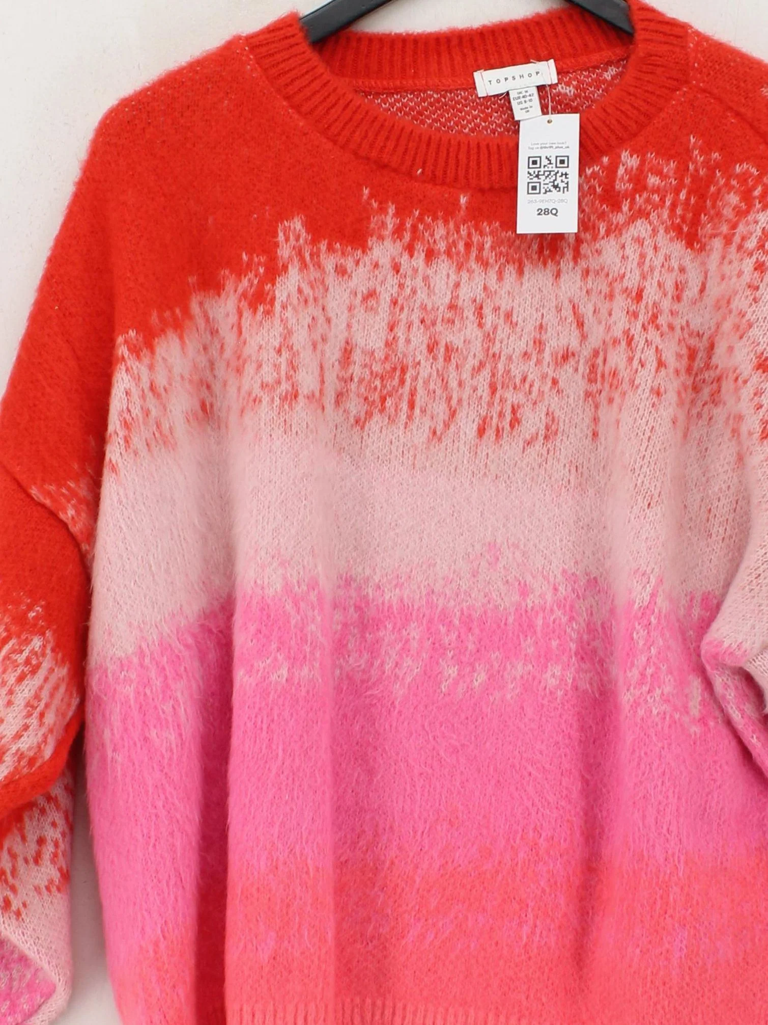 Topshop Women's Jumper M Multi 100% Other Crew Neck Pullover - Image 3