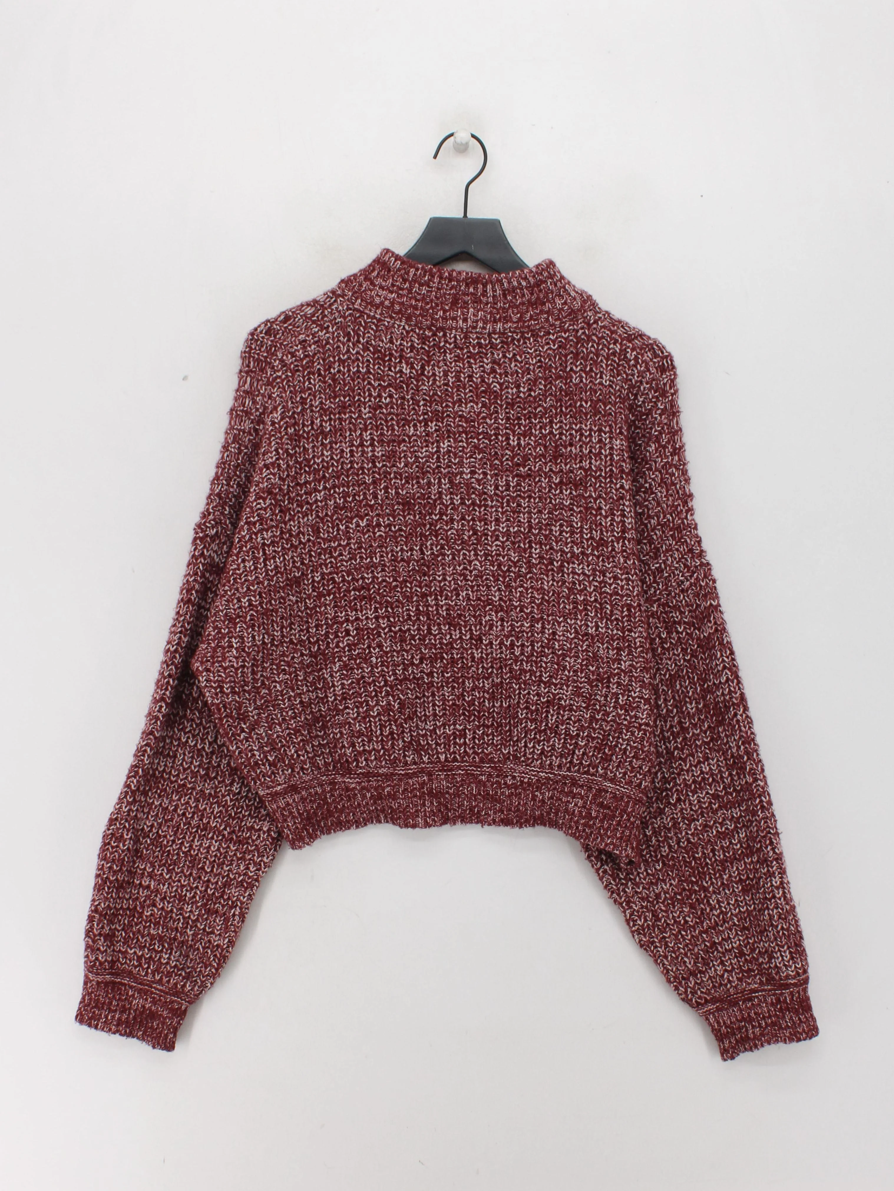 Topshop Women's Jumper M Red Acrylic with Polyamide High Neck Pullover - Image 2