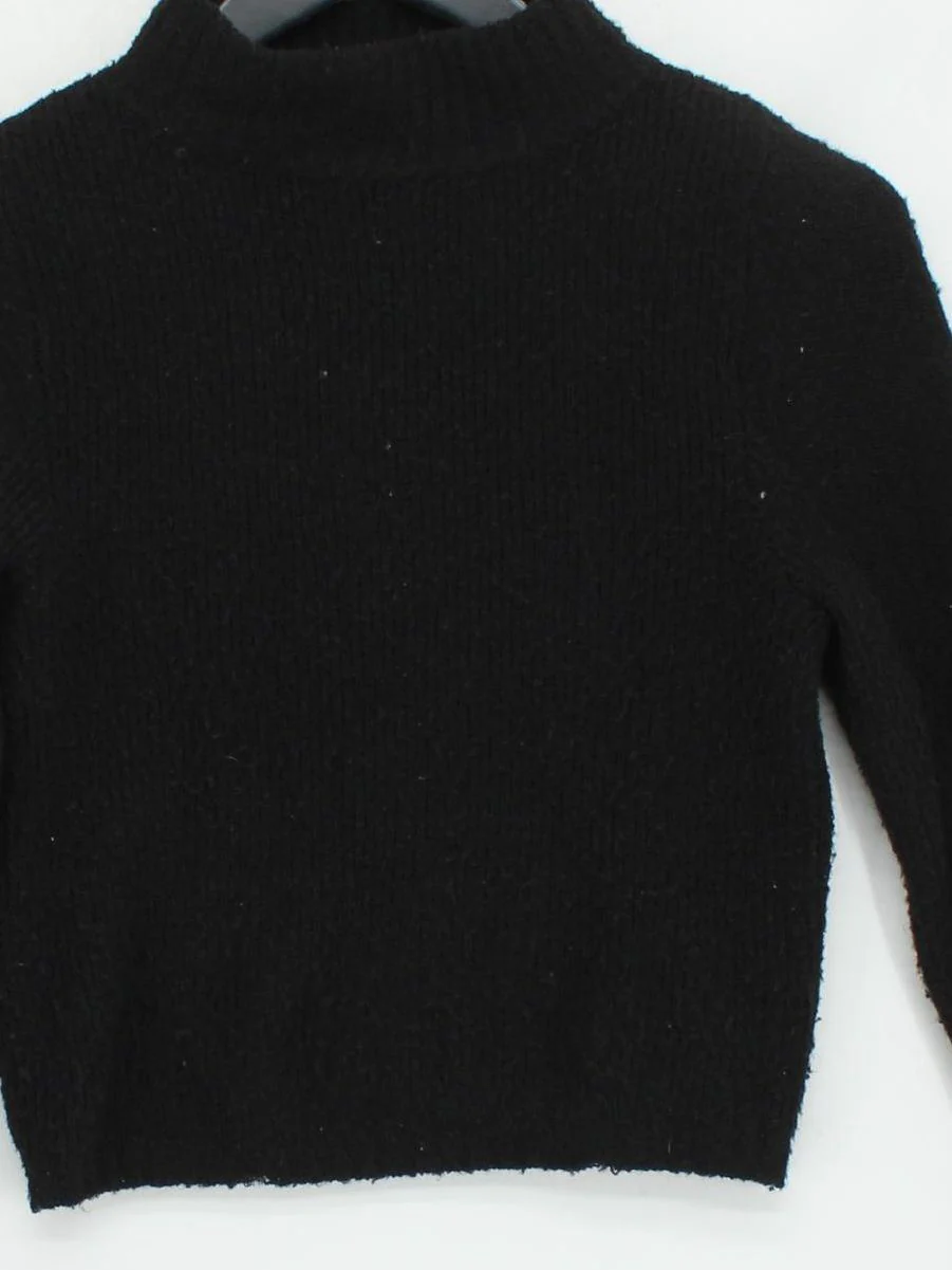 Topshop Women's Jumper S Black 100% Other Crew Neck Pullover - Image 3